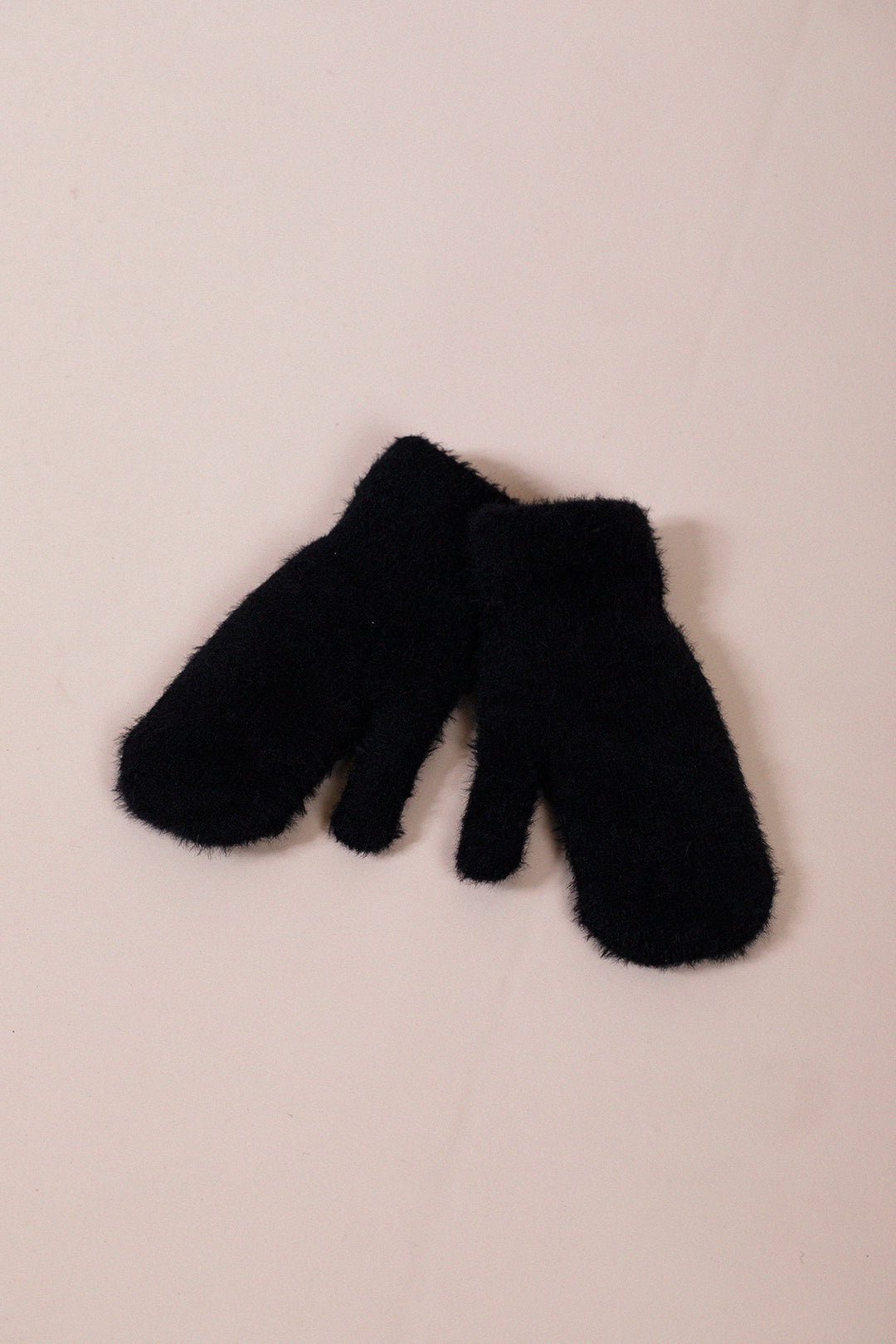 Black SVNX Black Soft Knit Mittens, Image 4 of 4