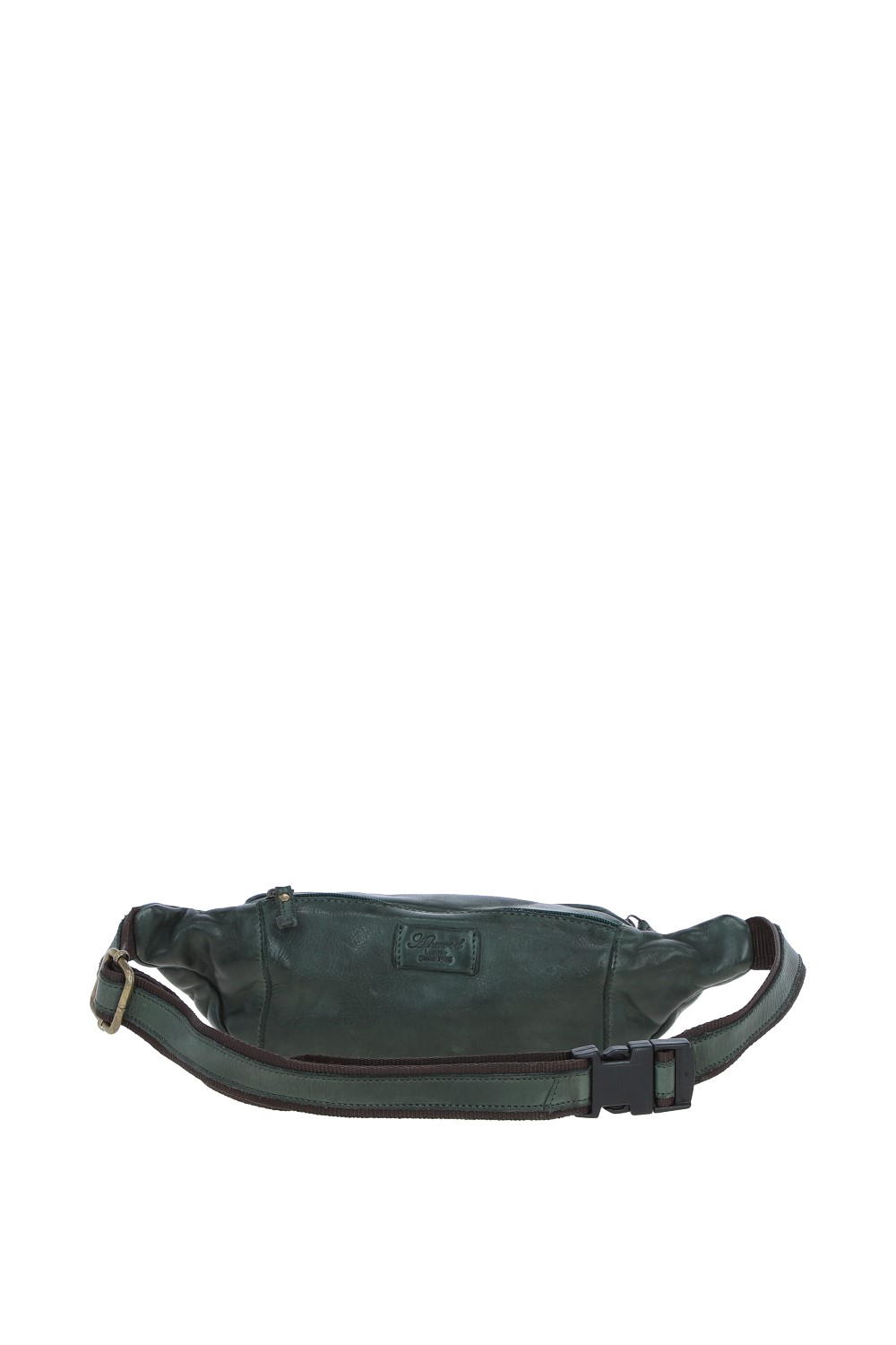 Green Ashwood Leather Green Real Leather Unisex Bum Bag, Image 4 of 5