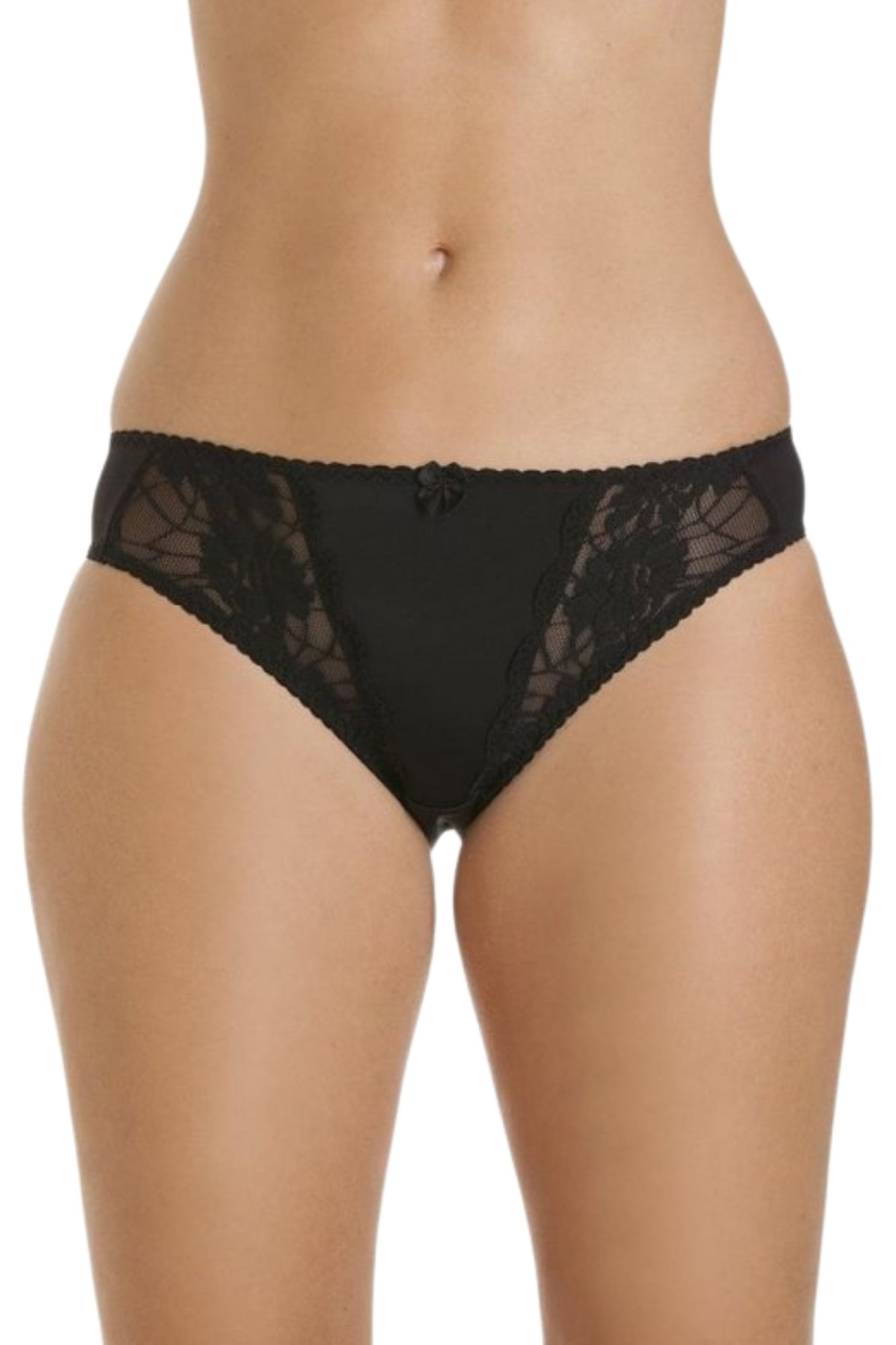 Black Camille Lingerie Black 3 Pack Lace Briefs, Image 1 of 4