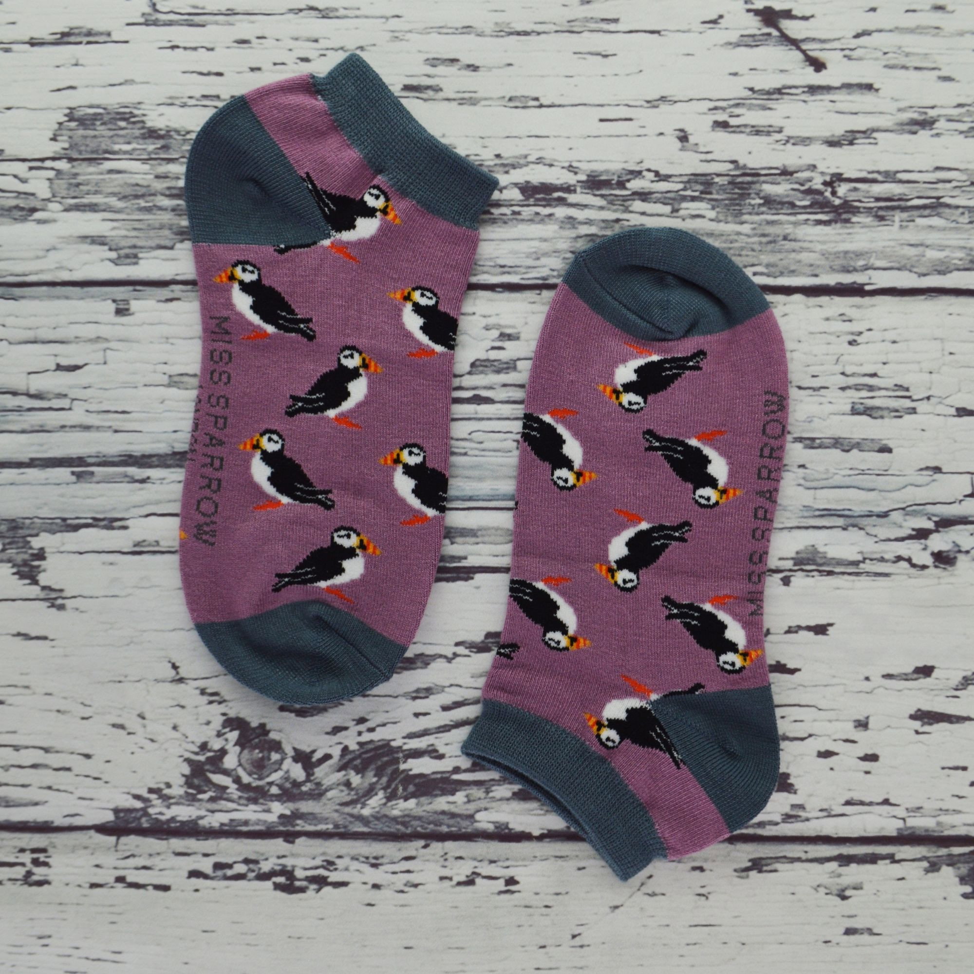 Blue Bamboo Breathable Trainer Socks, Image 4 of 5