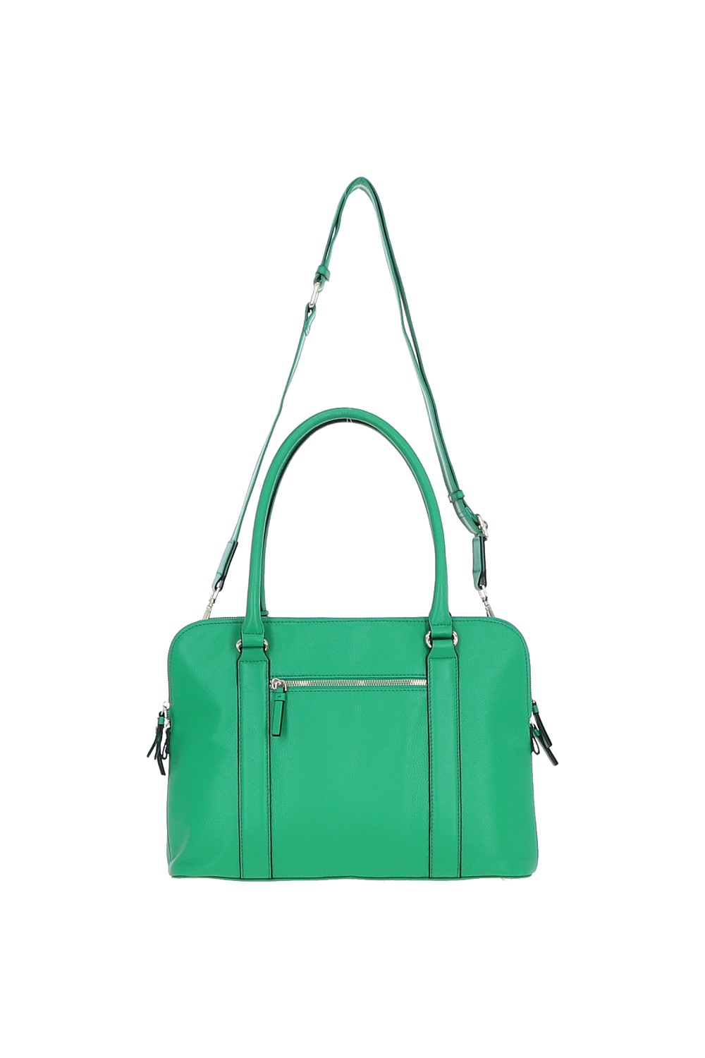 Green Ashwood Leather Green 'Cuore di Cuoio' 3 Section Large Leather Handbag, Image 4 of 4