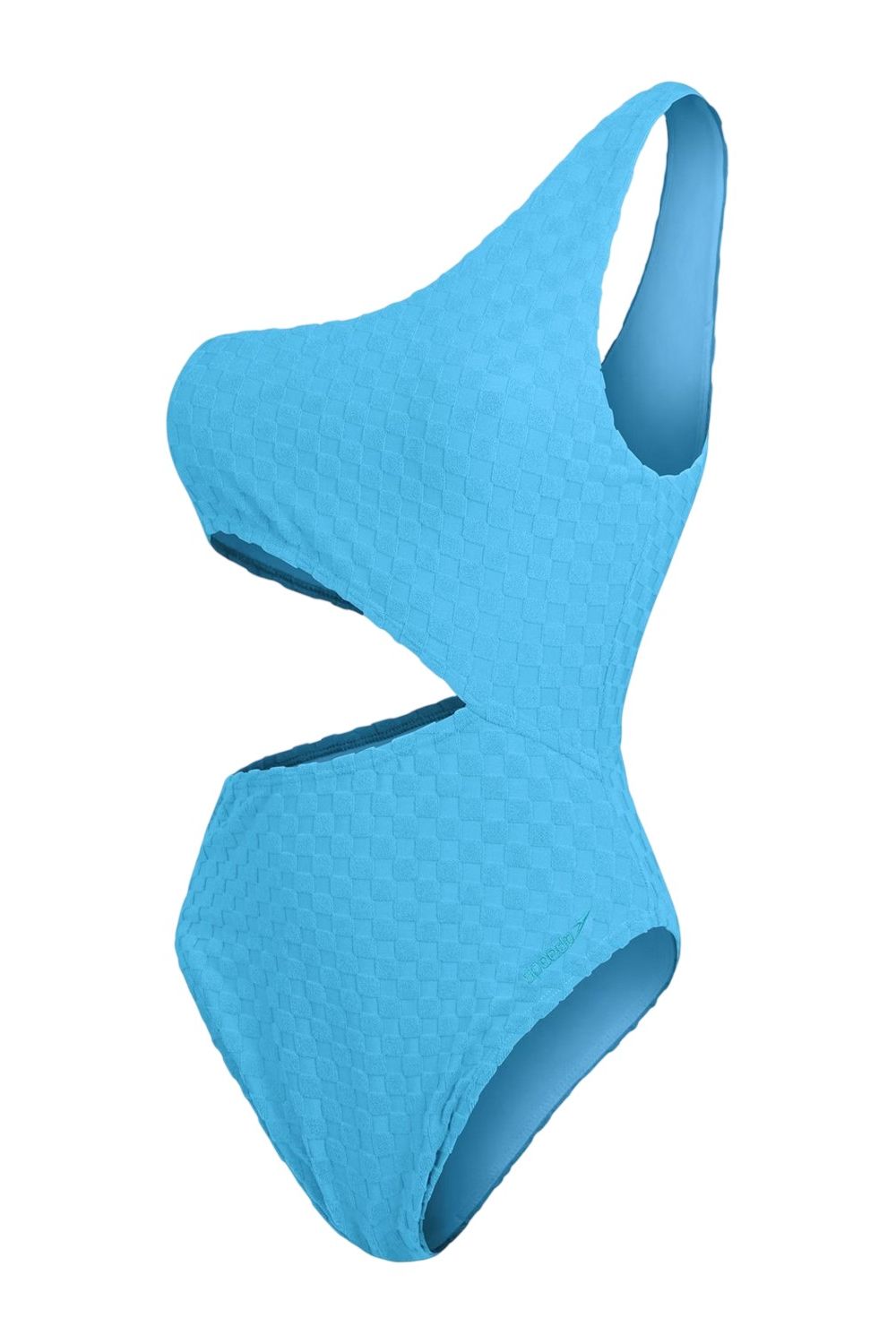 Blue Checkerboard Cut Out Swimsuit, Image 1 of 3