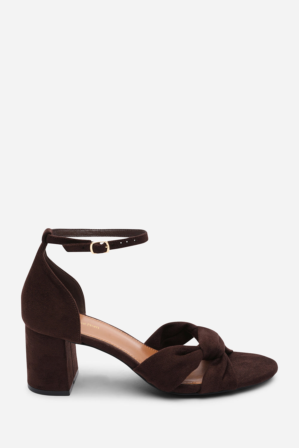 Dark Brown Avelia Strappy Block Heel Sandal, Image 2 of 6