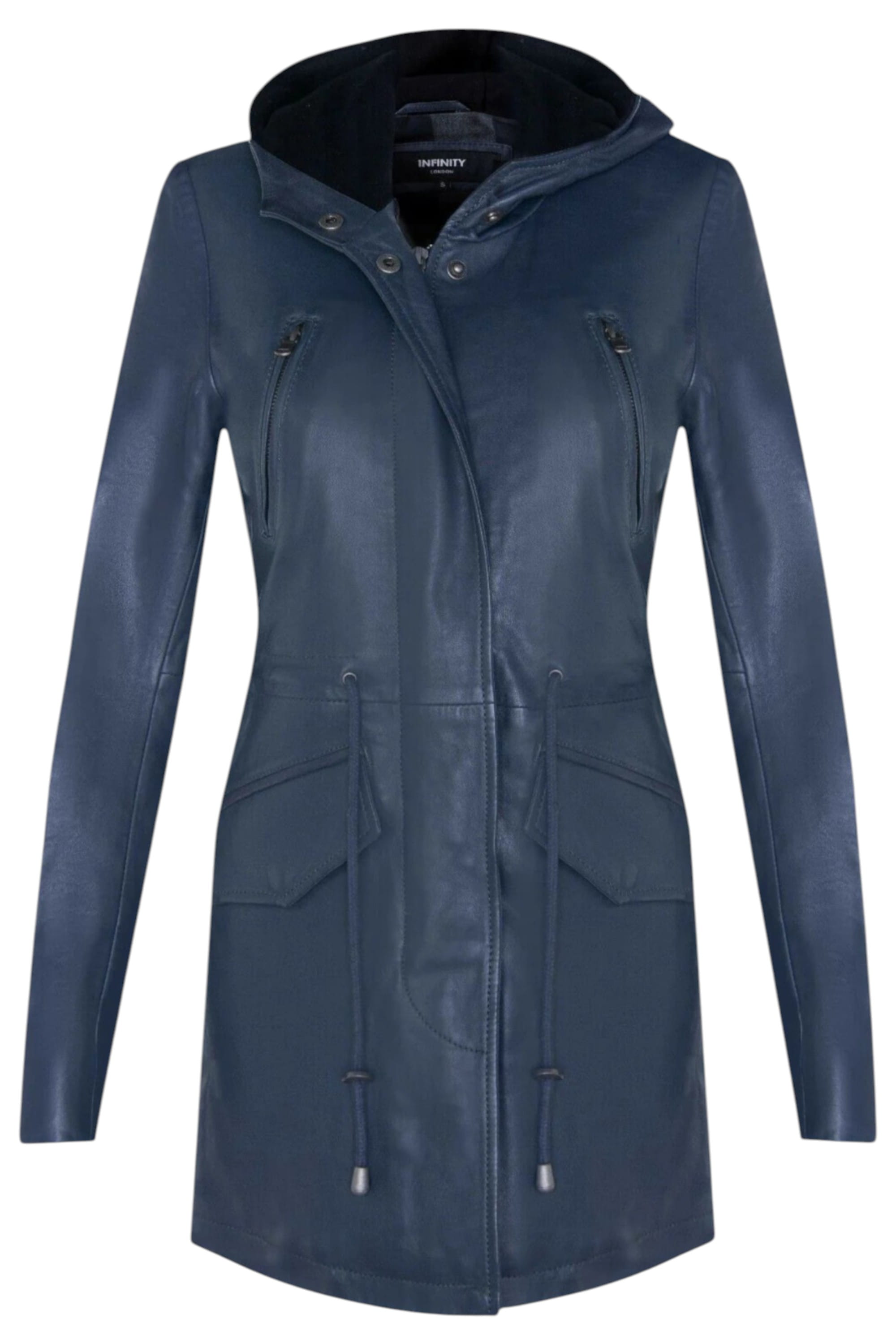 Navy Hooded Parka Jacket-Oakengates, Image 1 of 5