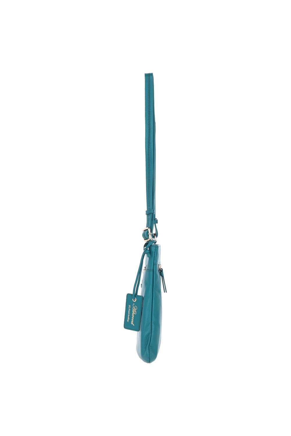 Green 'Bella' Real Leather Crossbody Bag, Image 4 of 4