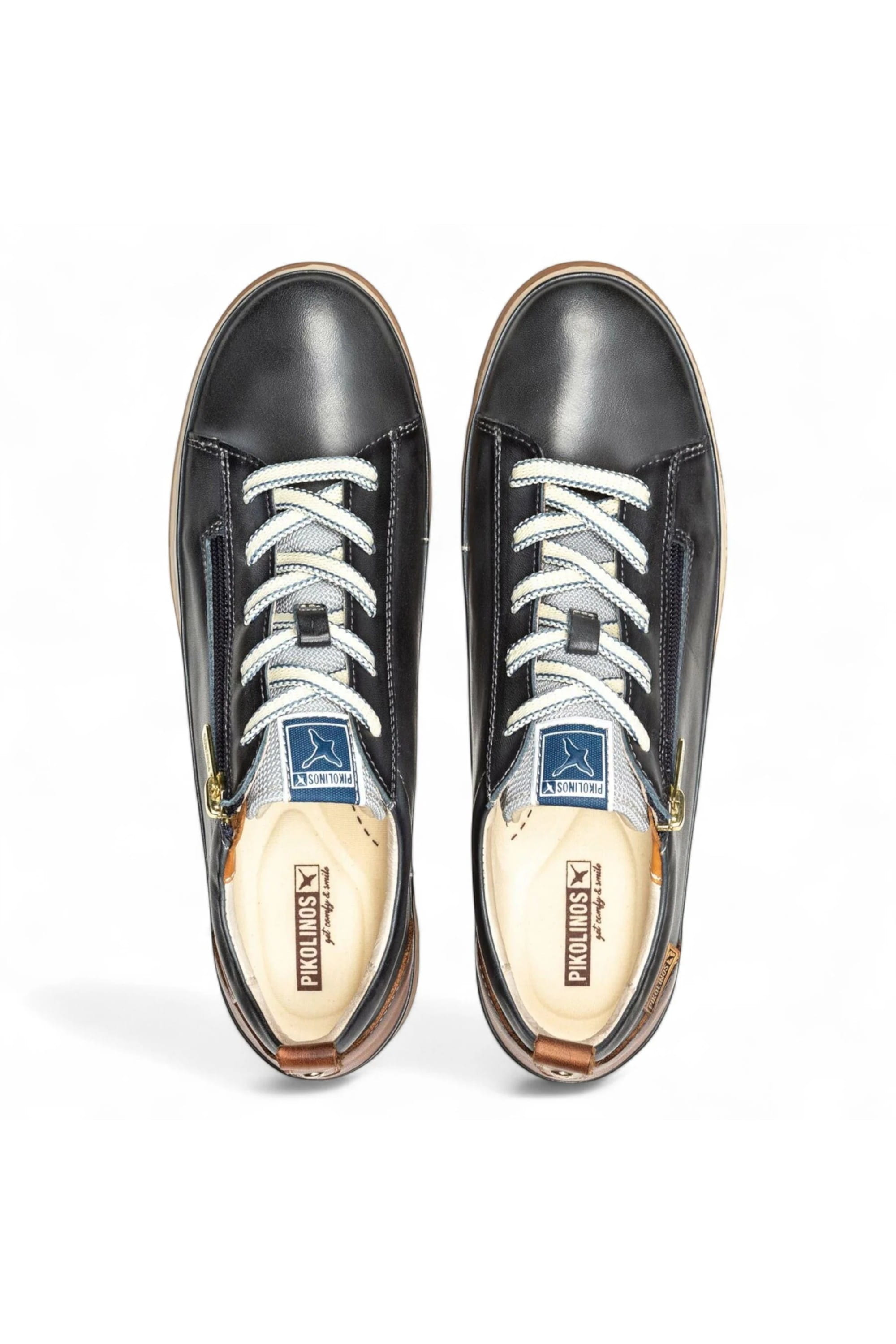 Blue Women’s Laces & Zipper Trainers-W3W-6979, Image 4 of 8