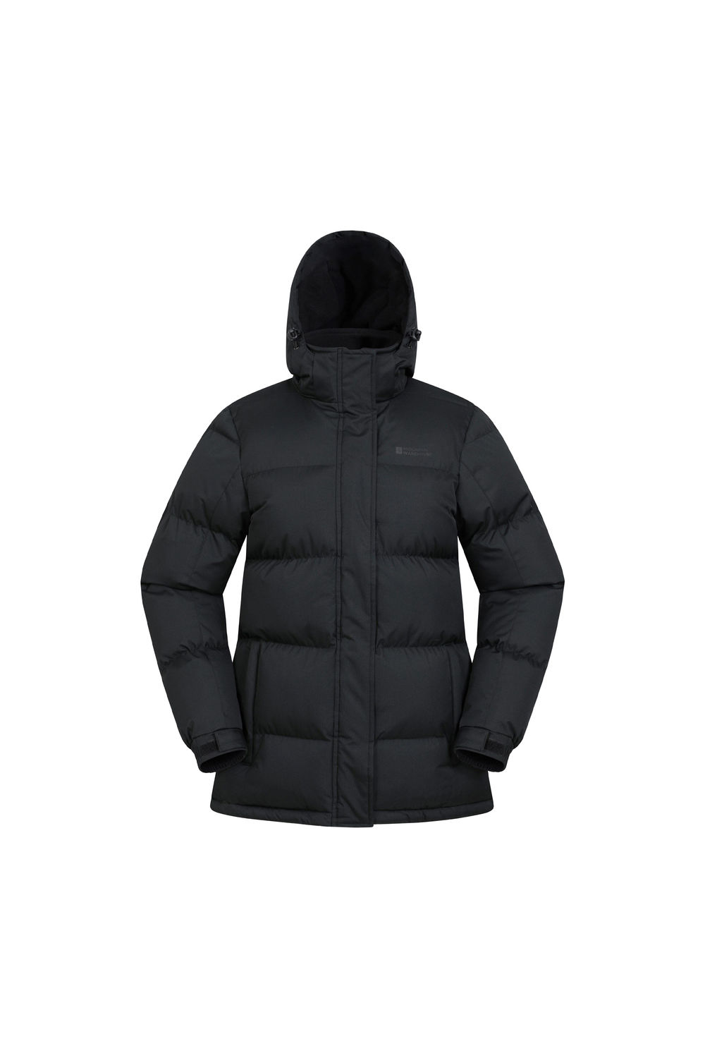 Black Waterproof Padded Jacket, Image 2 of 8
