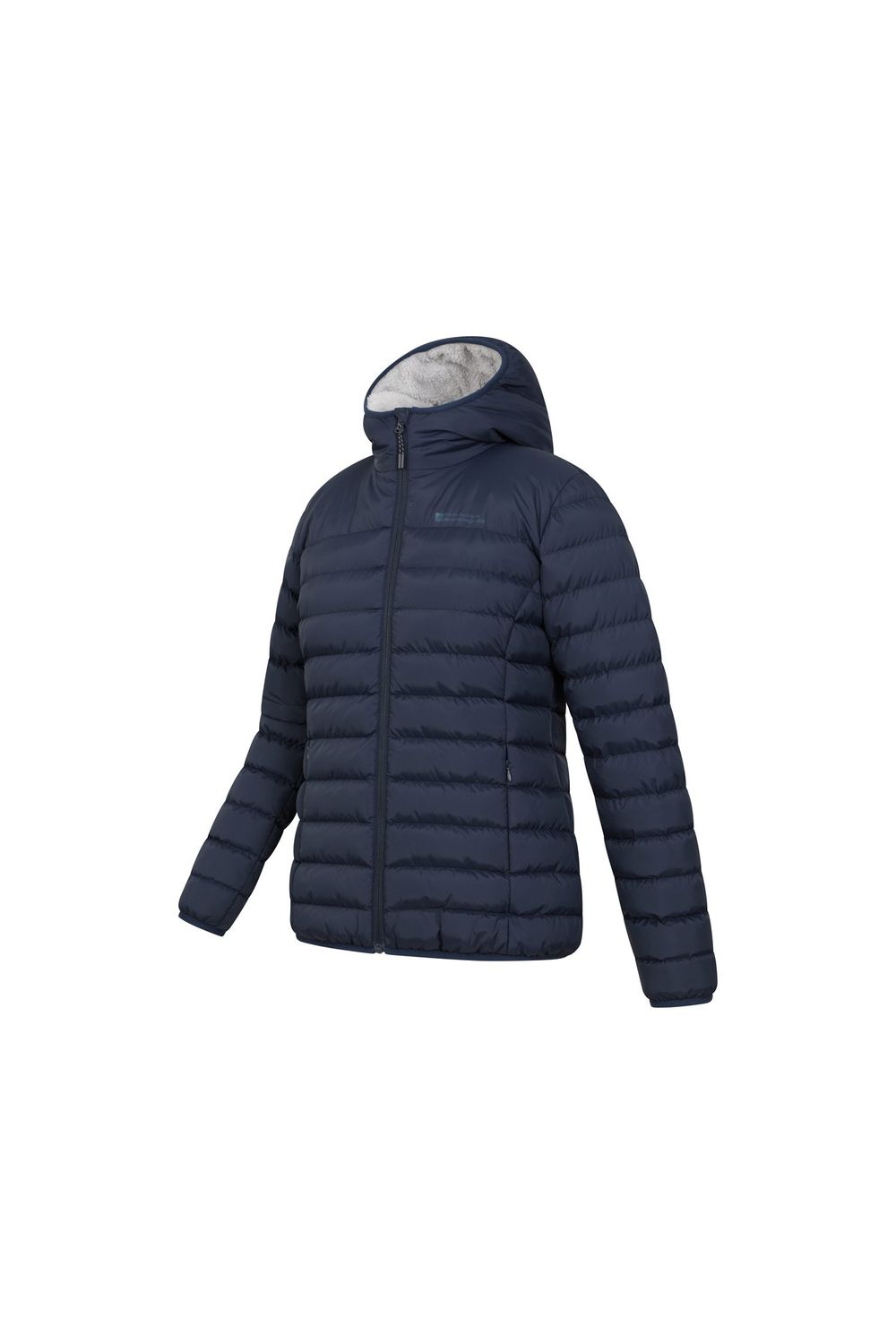 Navy Faux Fur Lined Padded Jacket, Image 3 of 5