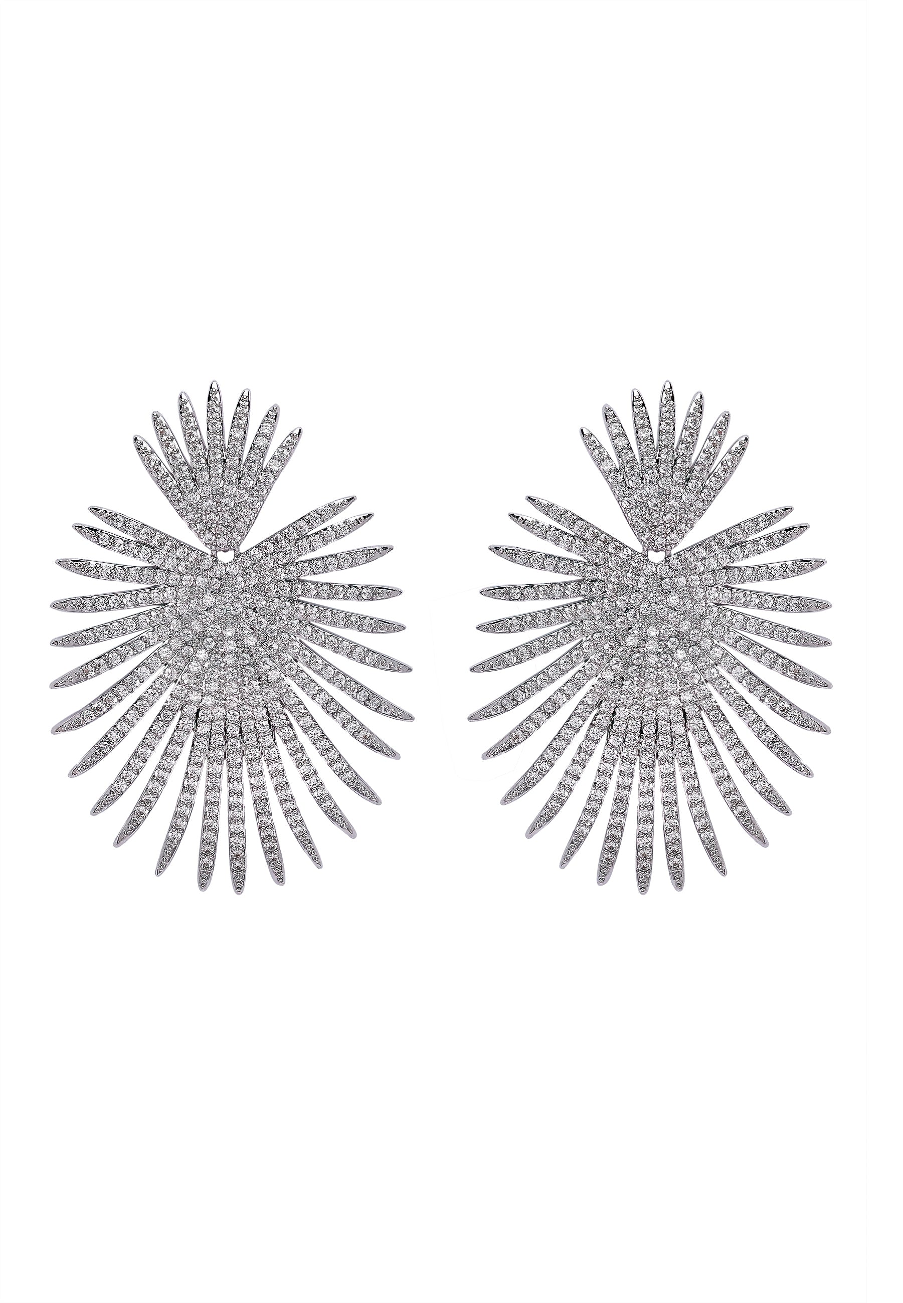 Metallic Diva Sparkling Drop Earrings