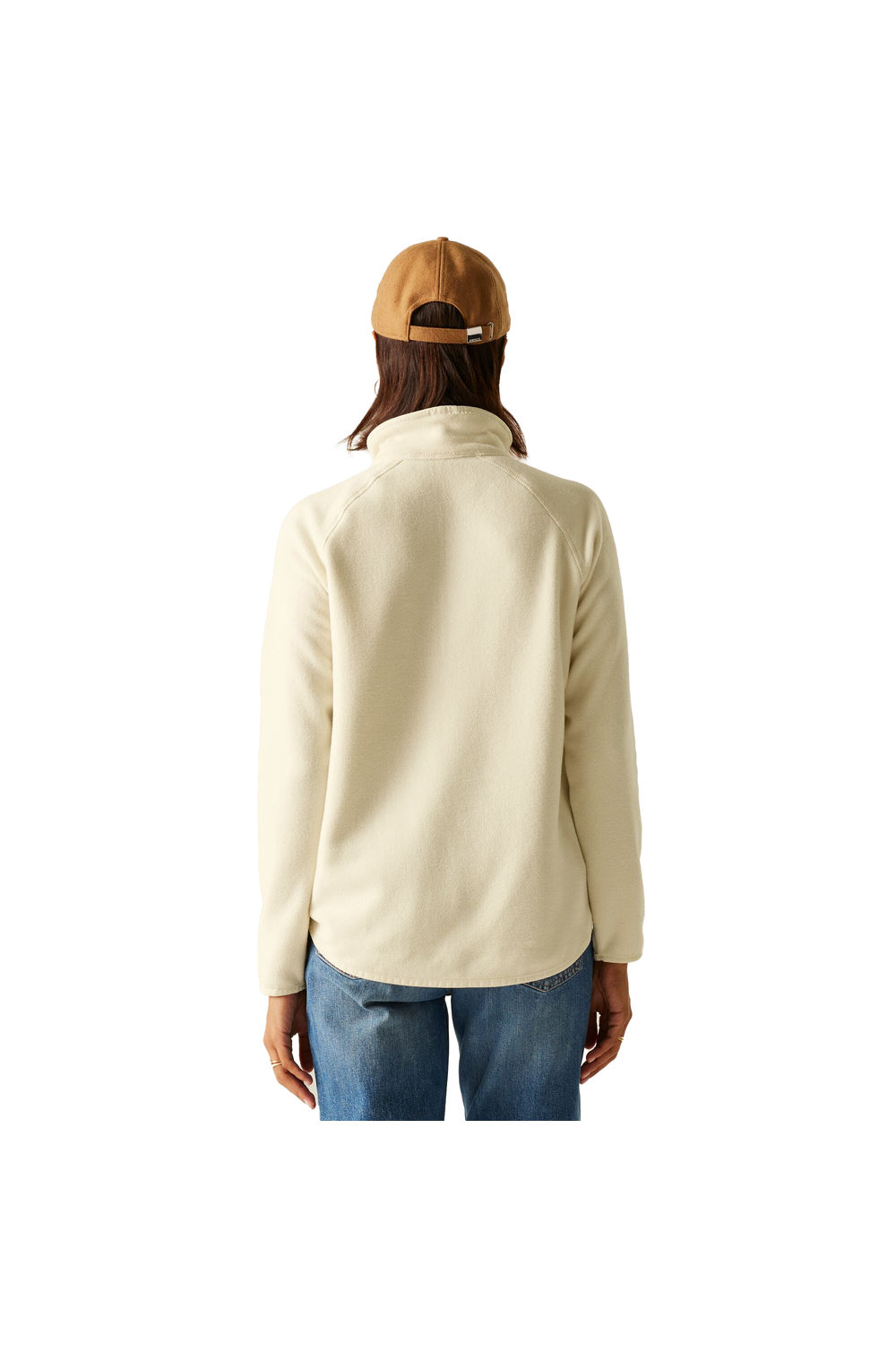 Cream Frankie Quarter Zip Fleece Top, Image 5 of 5