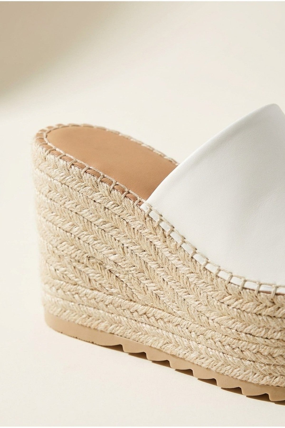 White iKrush White Rosa Womens Espadrille Wedge Sandals, Image 2 of 4