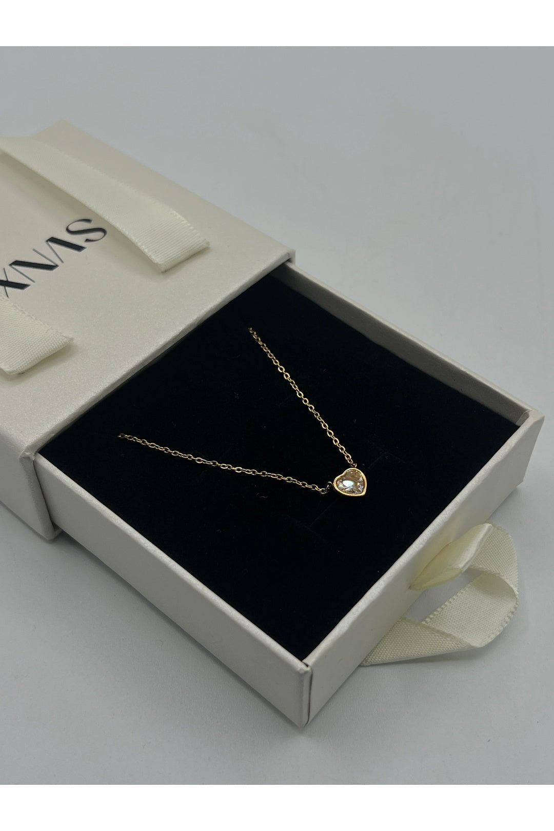 Gold Mini Heart Necklace in Gold - Gift Boxed, Image 6 of 7