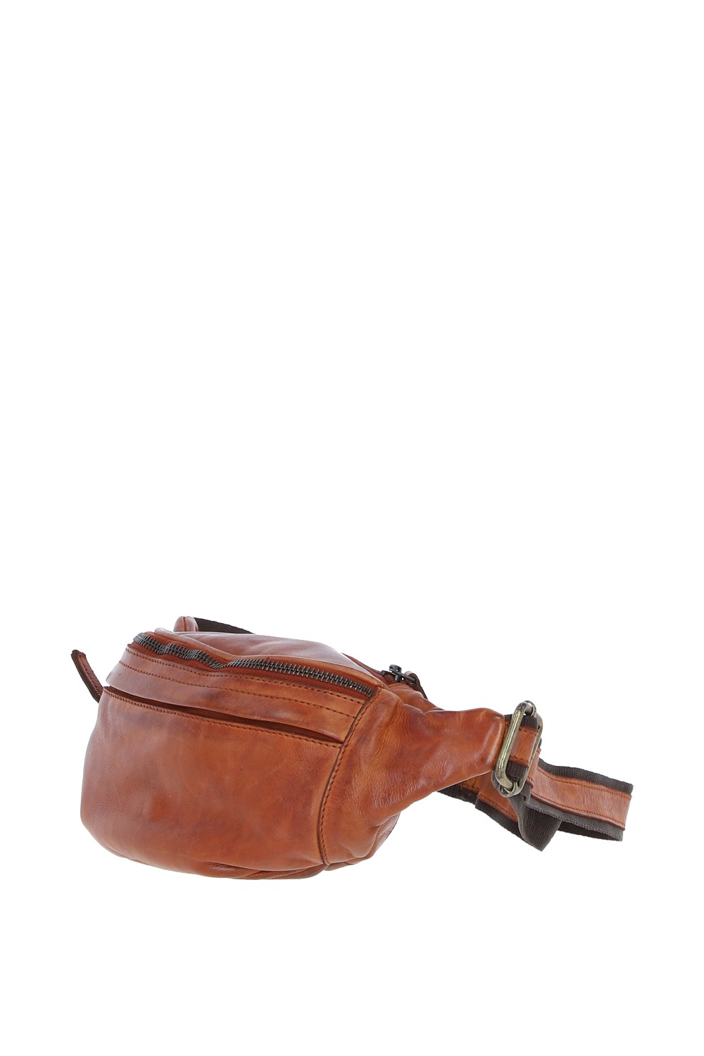 Tan Real Leather Unisex Bum Bag, Image 3 of 5