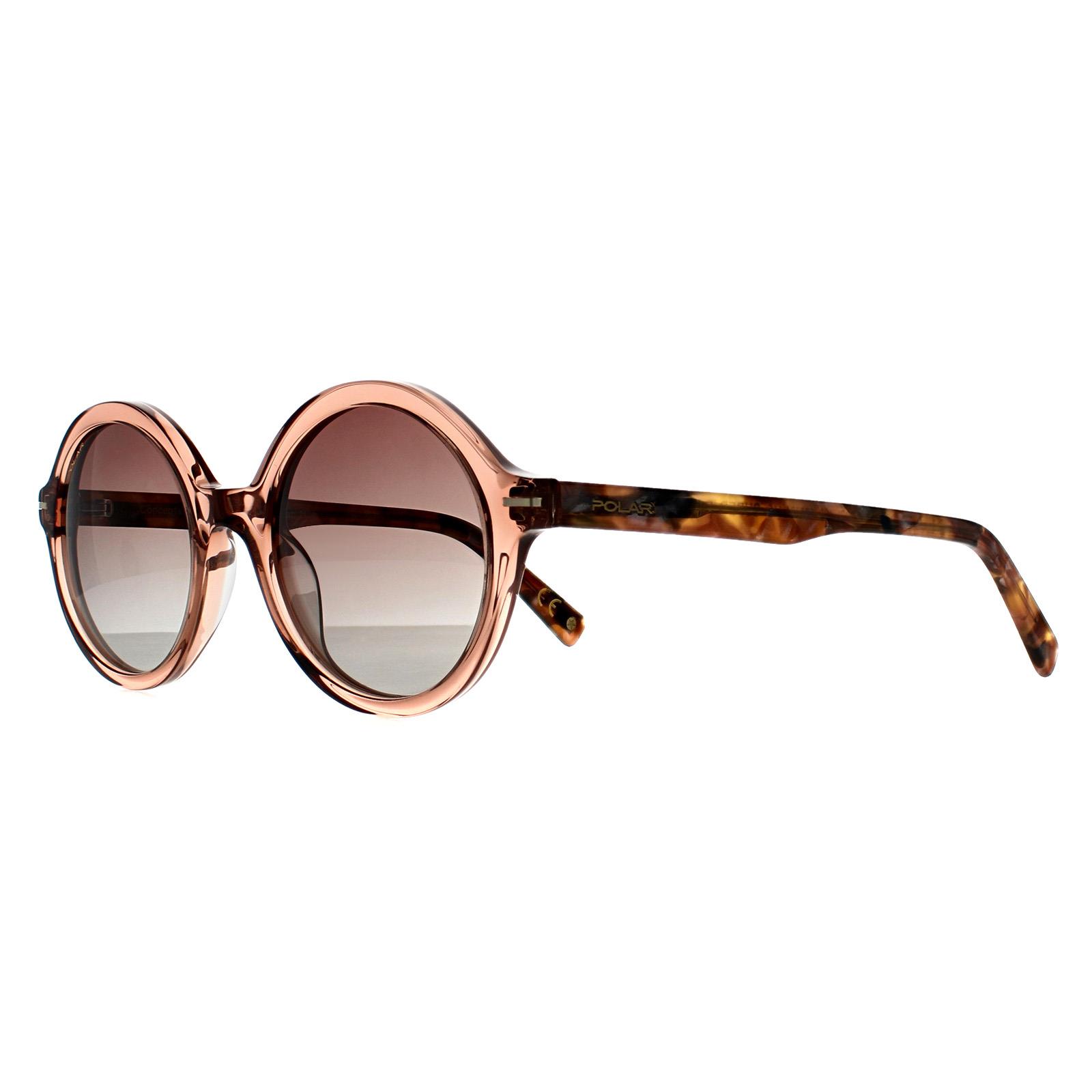 Beige Round Transparent Nude Brown Brown Polarized Gold 122, Image 2 of 3