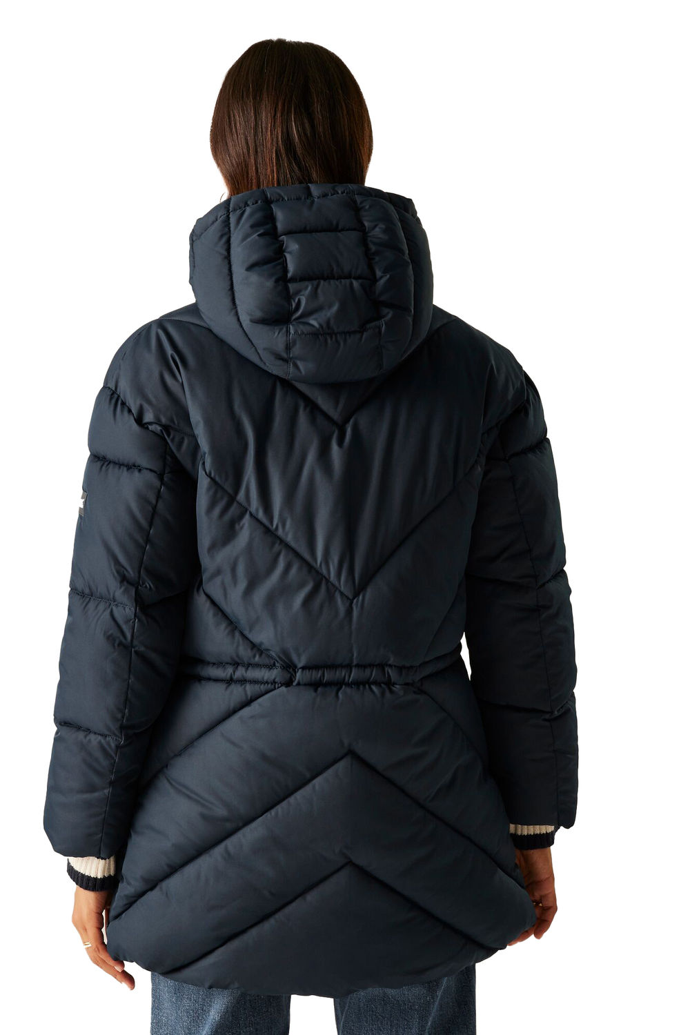 Navy Rusey Quilted Padded Jacket, Image 4 of 5
