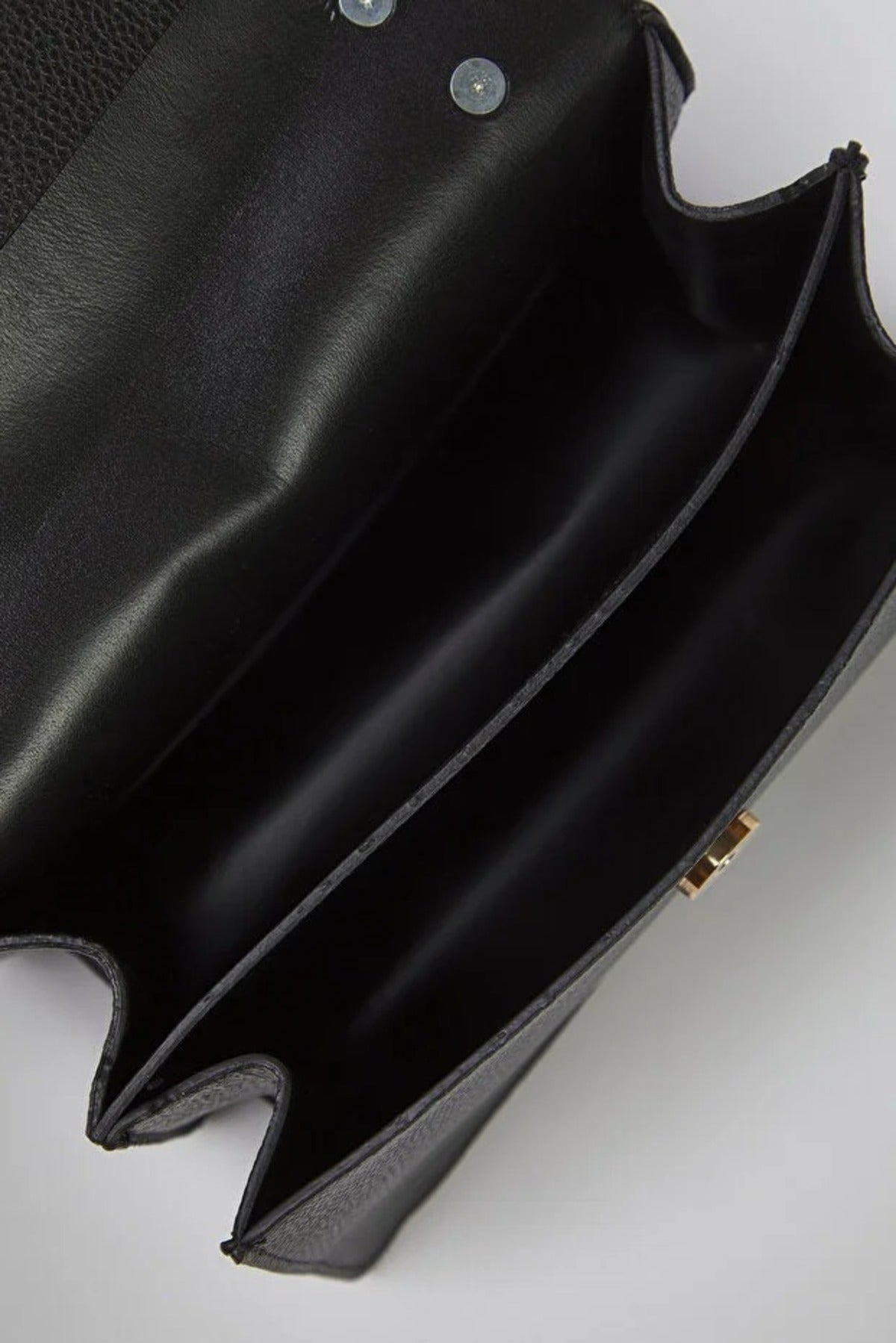 Black Textured Mini City Crossbody Shoulder Bag With Top Handle, Image 2 of 3