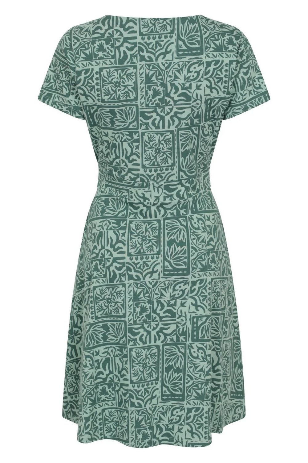 Green Orchid Patterned UV Dress, Image 2 of 3