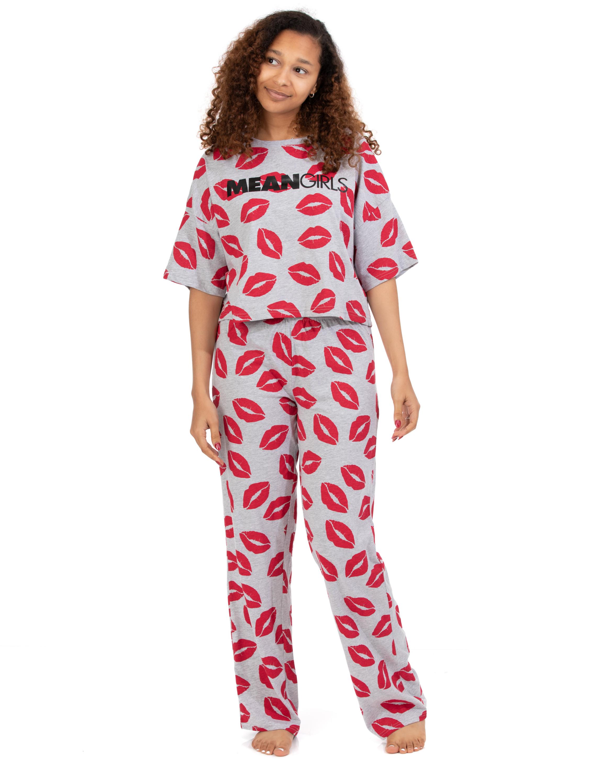 Grey Mean Girls Long Leg Pyjama, Image 1 of 6