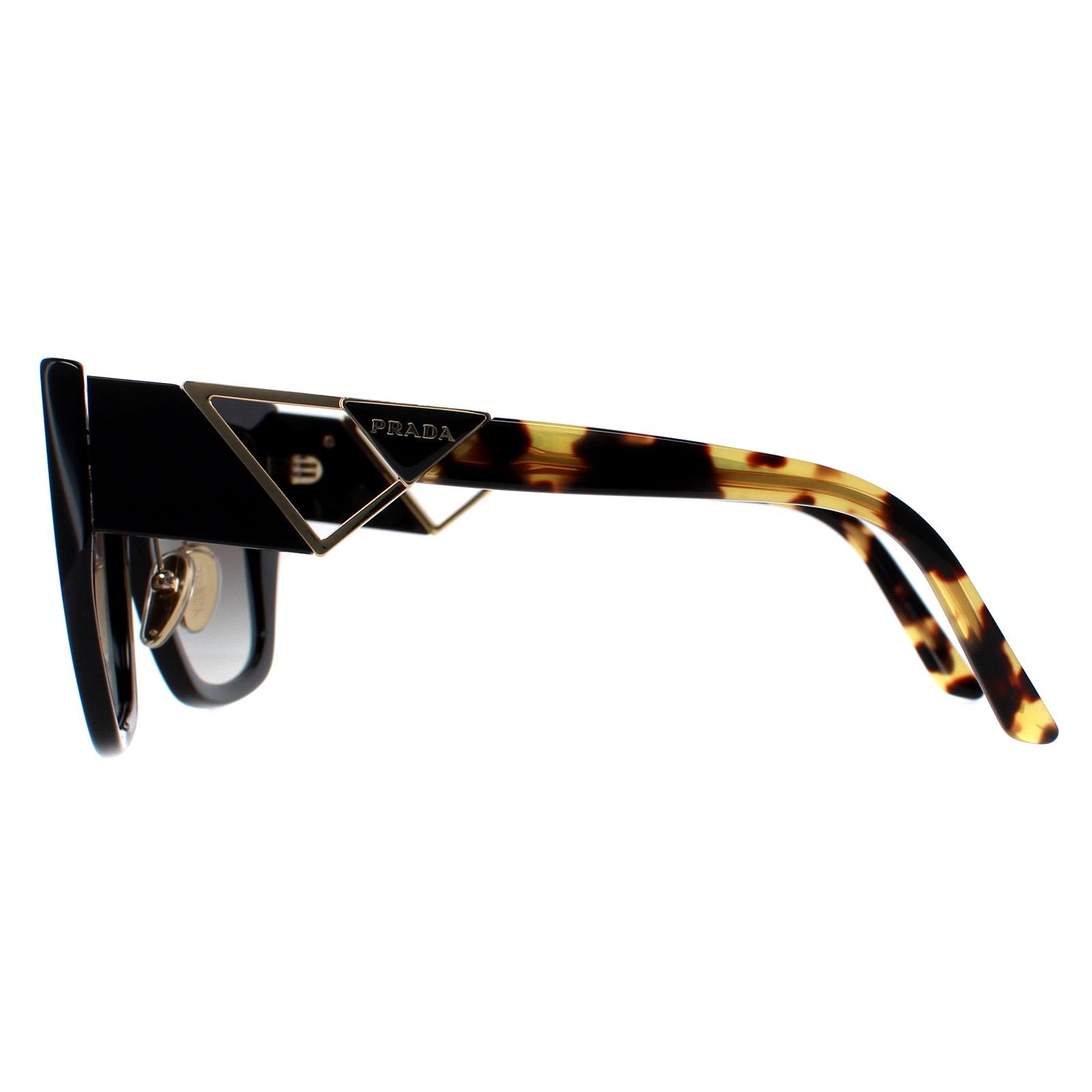 Black Prada Black Square Black and Tortoise Grey Gradient PR21YS, Image 3 of 8