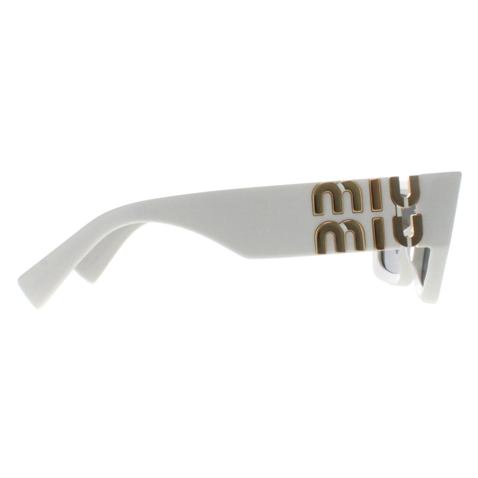 White Miu Miu White Rectangle White Dark Grey MU09WS, Image 4 of 4
