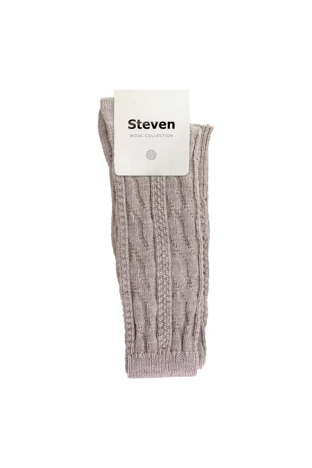 Beige 1 Pack Over The Knee Wool Socks, Image 2 of 5
