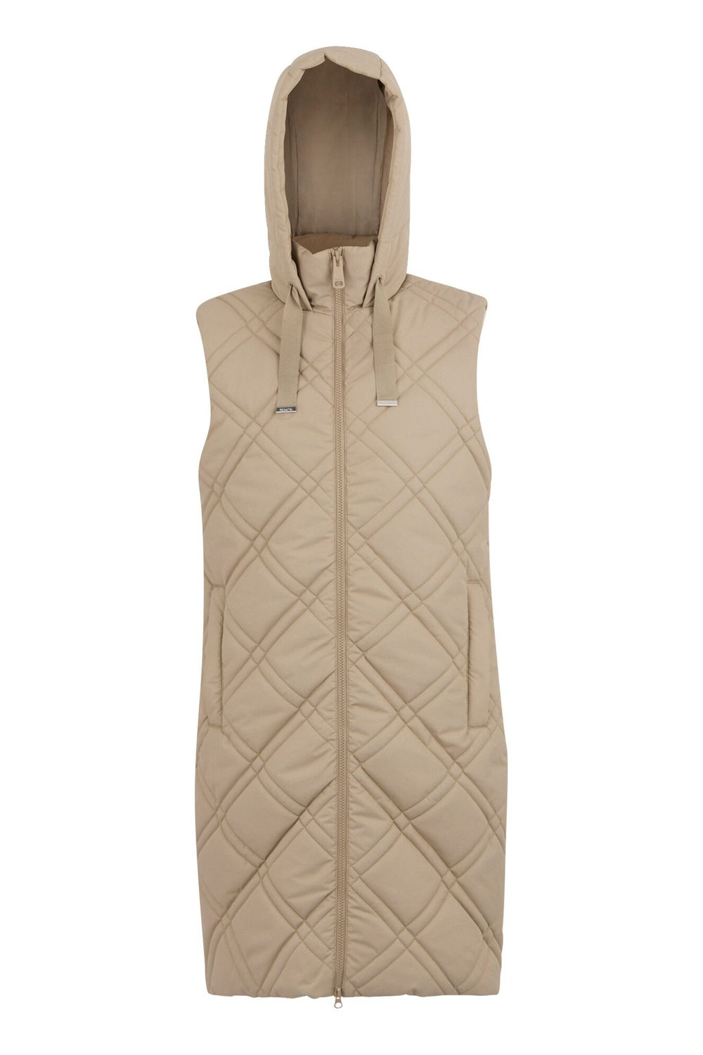 Taupe Rurietta Long Length Gilet, Image 2 of 4