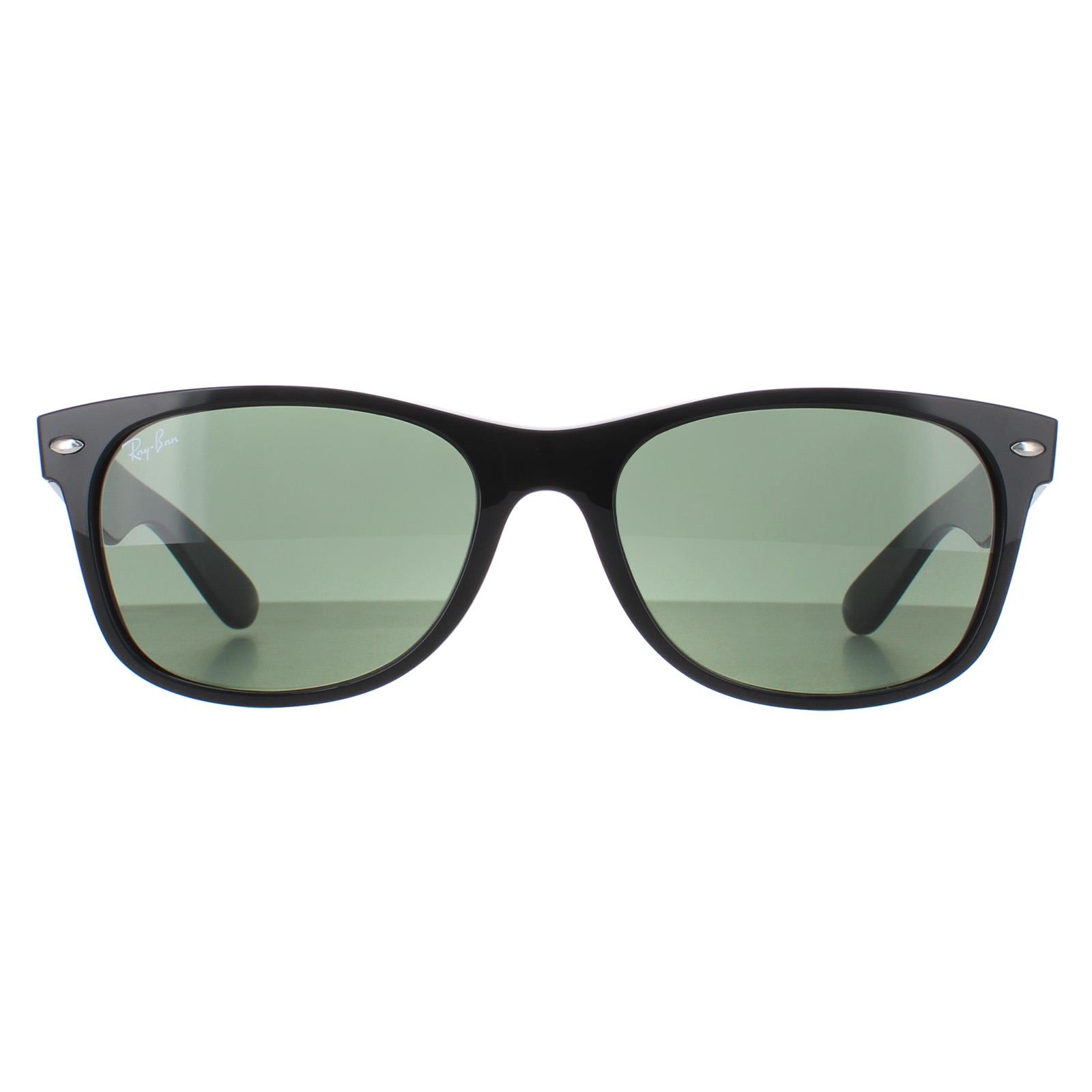Black Ray-Ban Black Rectangle Black Green Sunglasses, Image 1 of 6