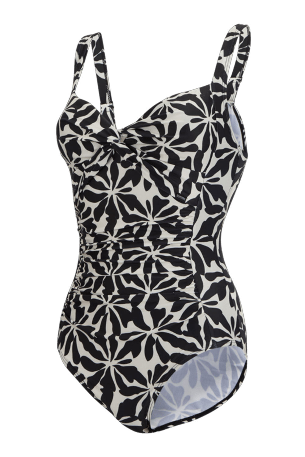 Beige Sakari Floral Tummy Control Swimsuit, Image 3 of 3