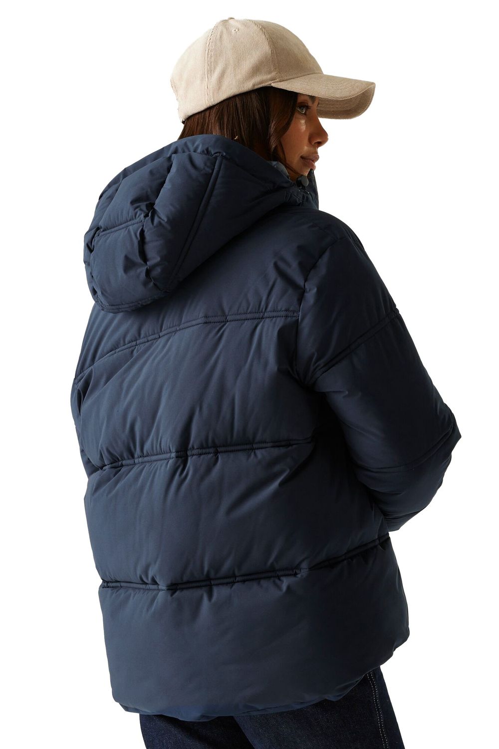 Navy Regatta Navy Roxienne Padded Jacket, Image 4 of 5
