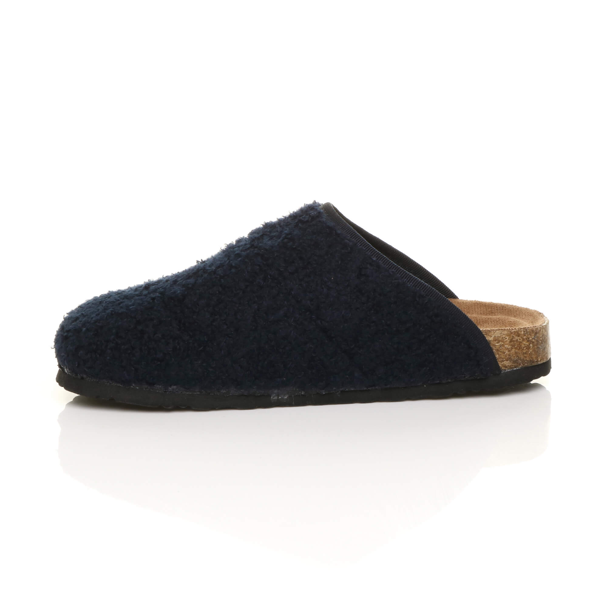 Navy Blue AJVANI Navy Blue Footbed Mules Slippers, Image 3 of 6
