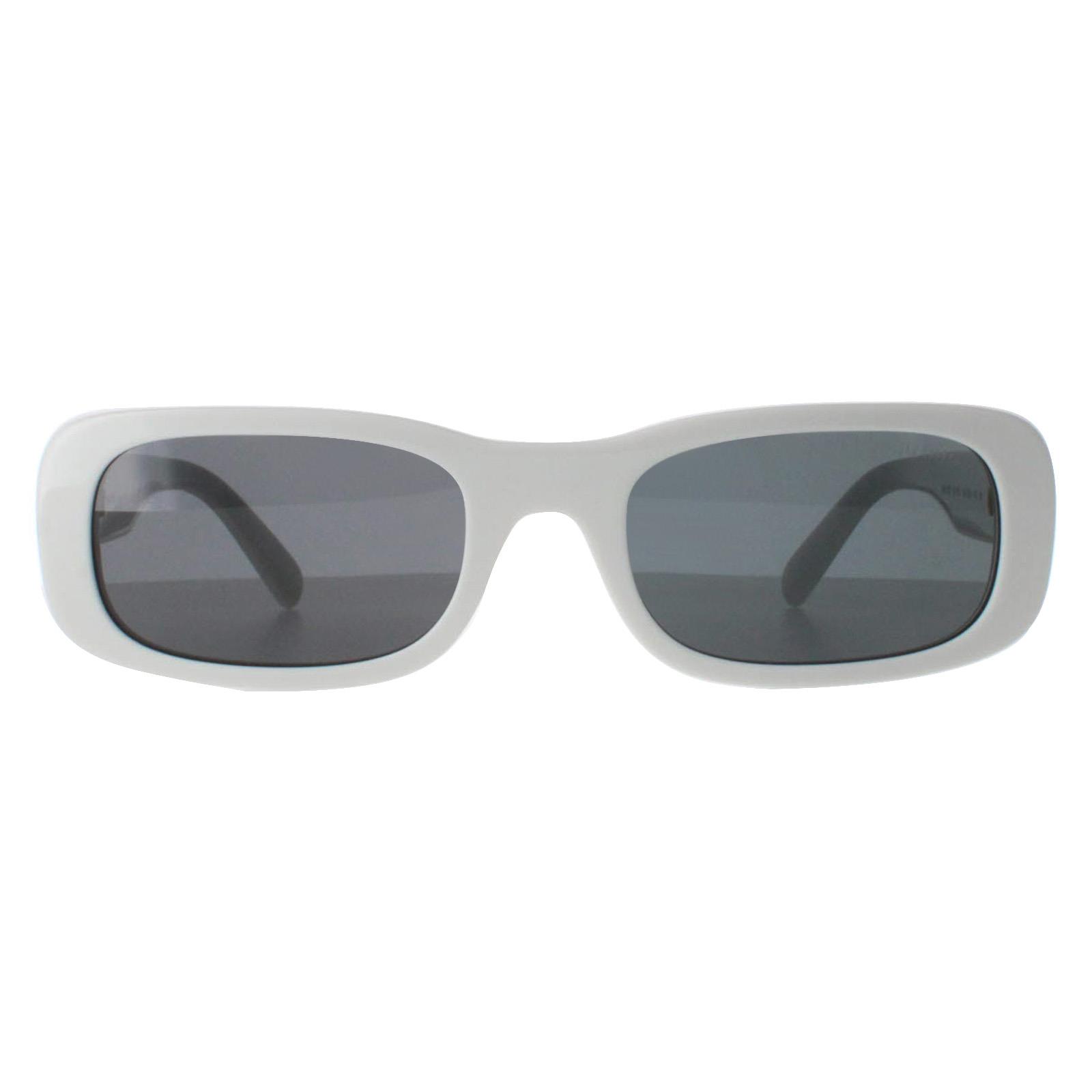 White Miu Miu White Rectangle White Ivory Dark Grey MU08ZS, Image 1 of 4