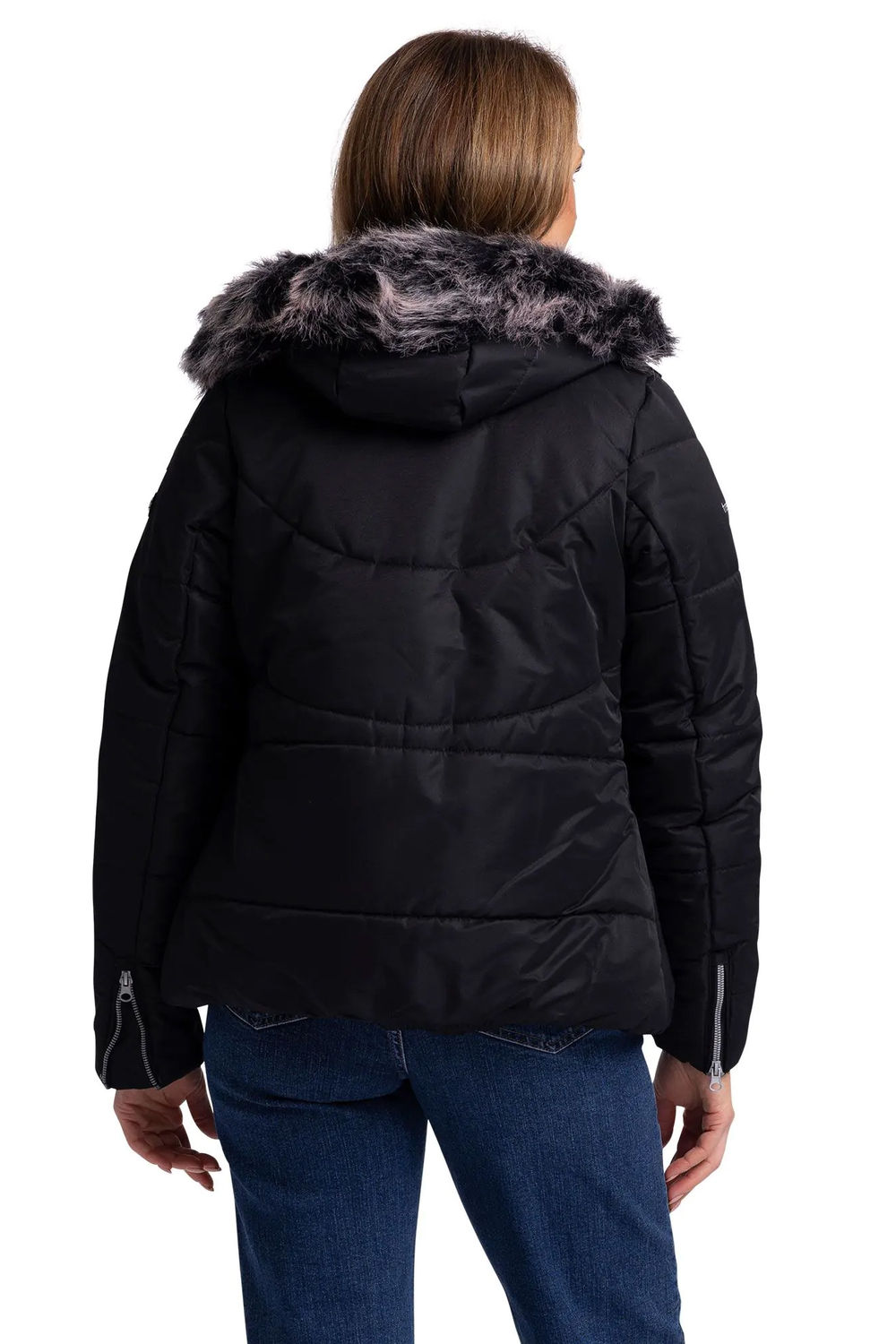 Black Trespass Black Recap Waterproof Jacket, Image 4 of 5