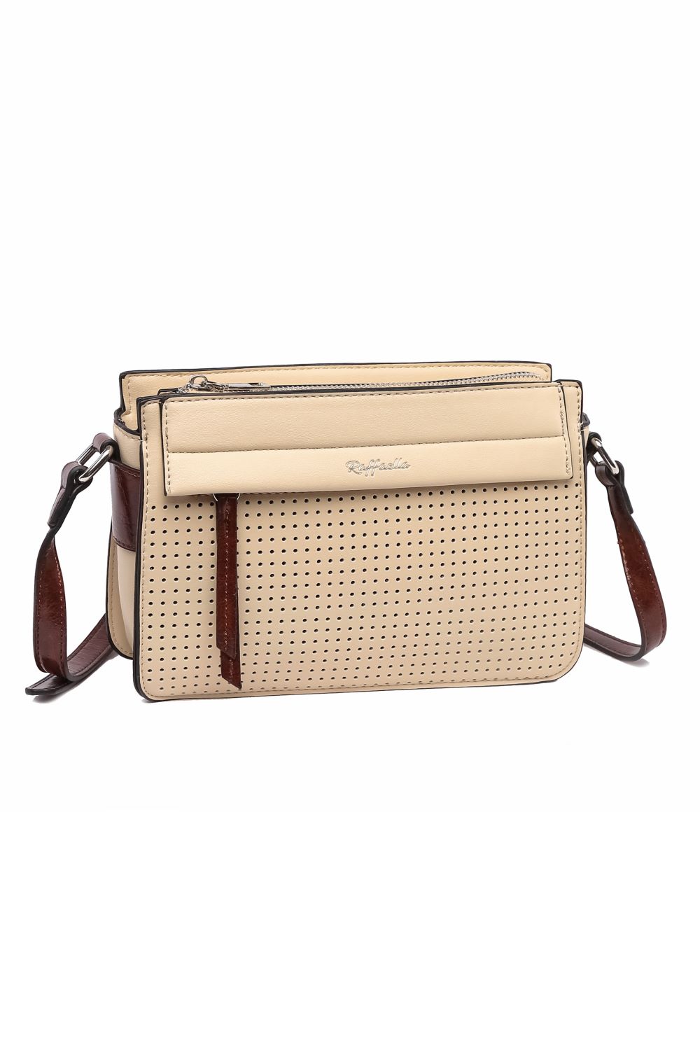 Cream Cross Body Satchel Bag, Image 1 of 2