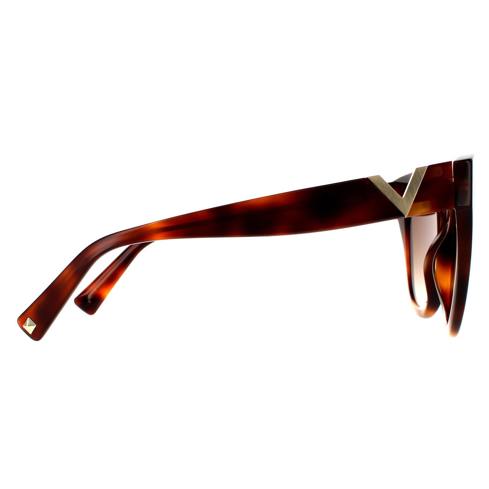 Cat Eye Light Havana Brown Gradient Sunglasses, Image 4 of 4