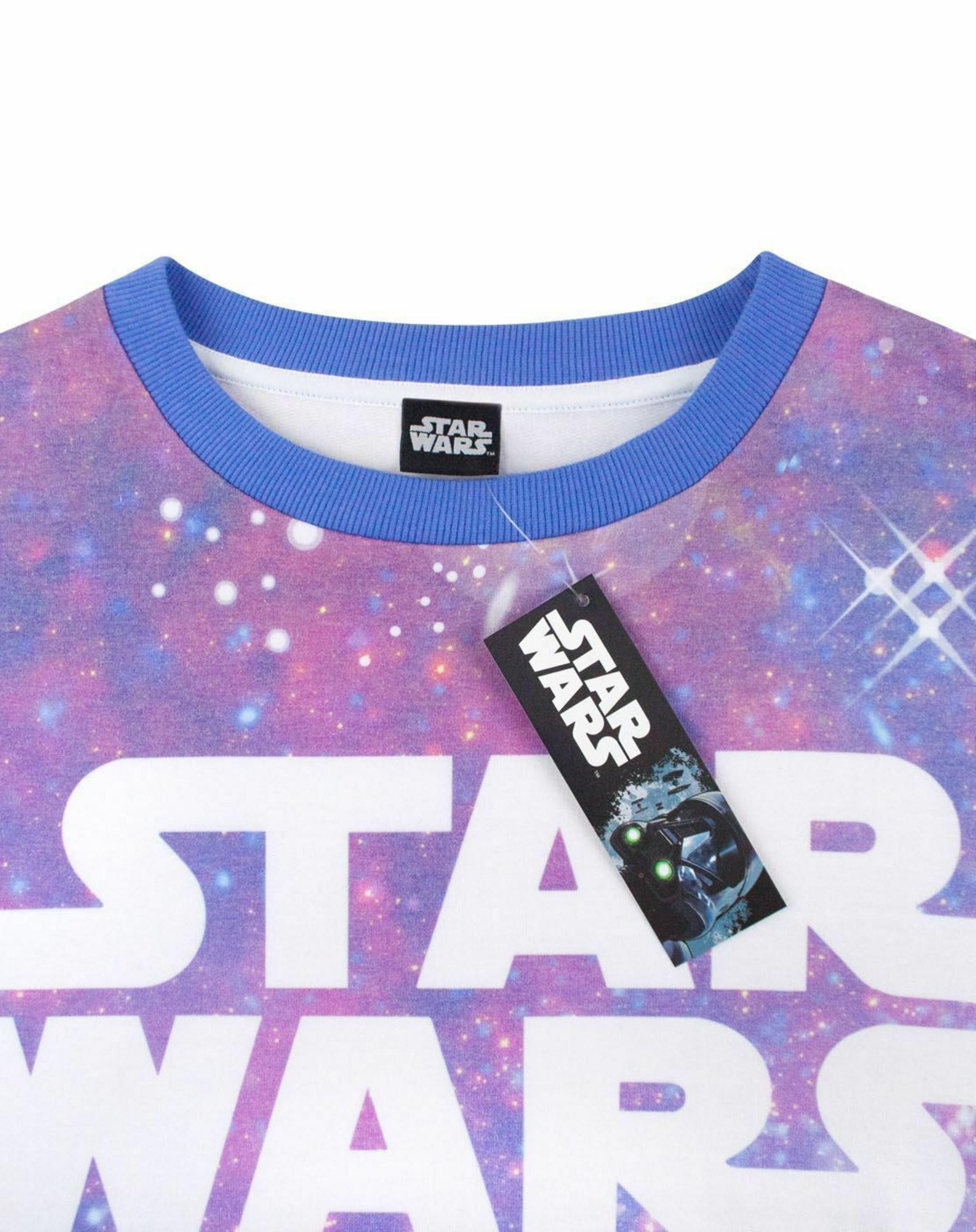 Purple Star Wars Cosmic Sublimation Sweatshirt, Image 3 of 5