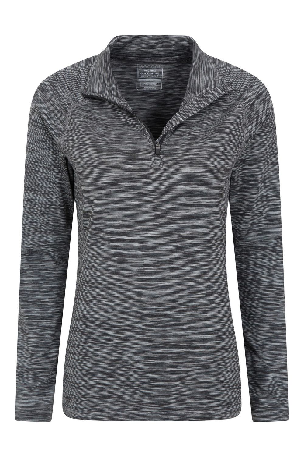 Black Bend & Stretch Half Zip Midlayer, Image 4 of 4