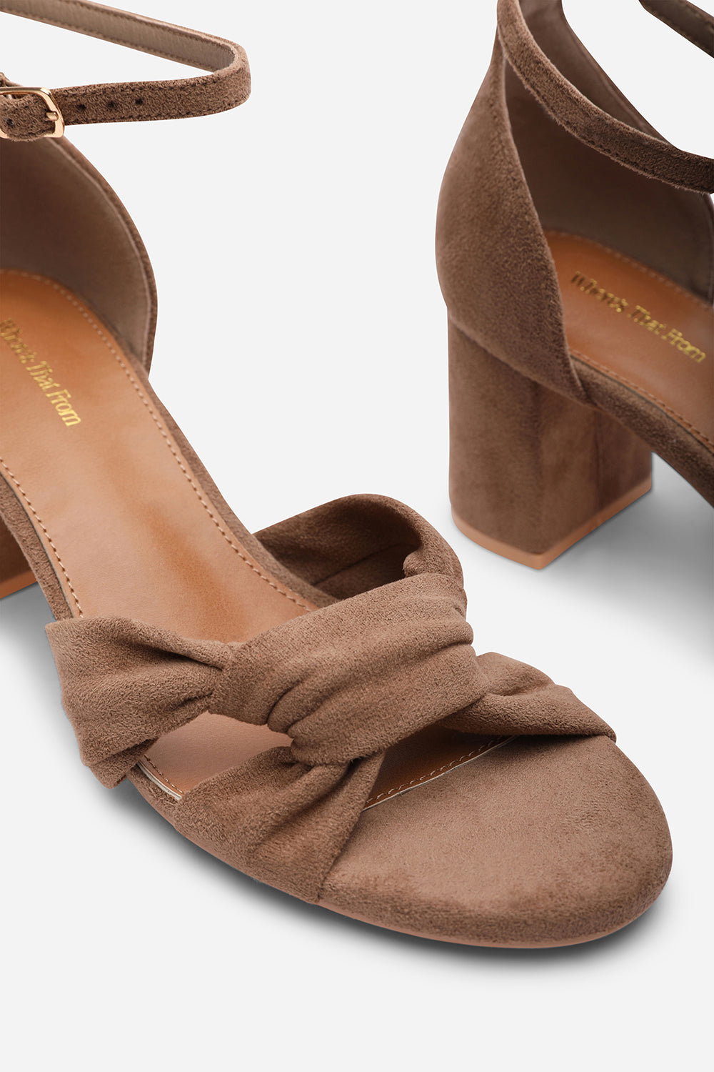 Camel Avelia Strappy Block Heel Sandal, Image 5 of 6