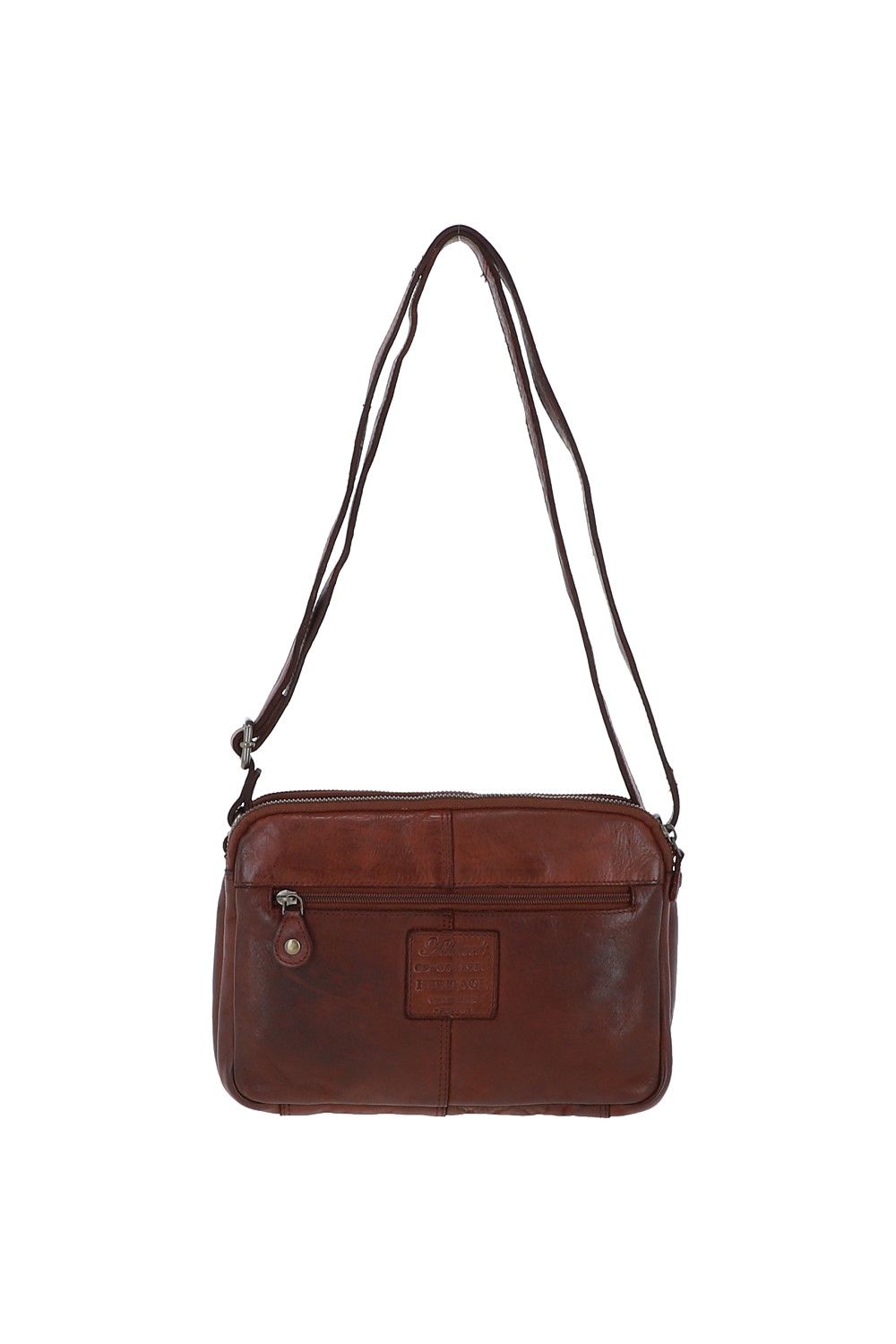 Tan 'Perfezione' Three Section Vintage Woven Leather Shoulder Bag, Image 3 of 3