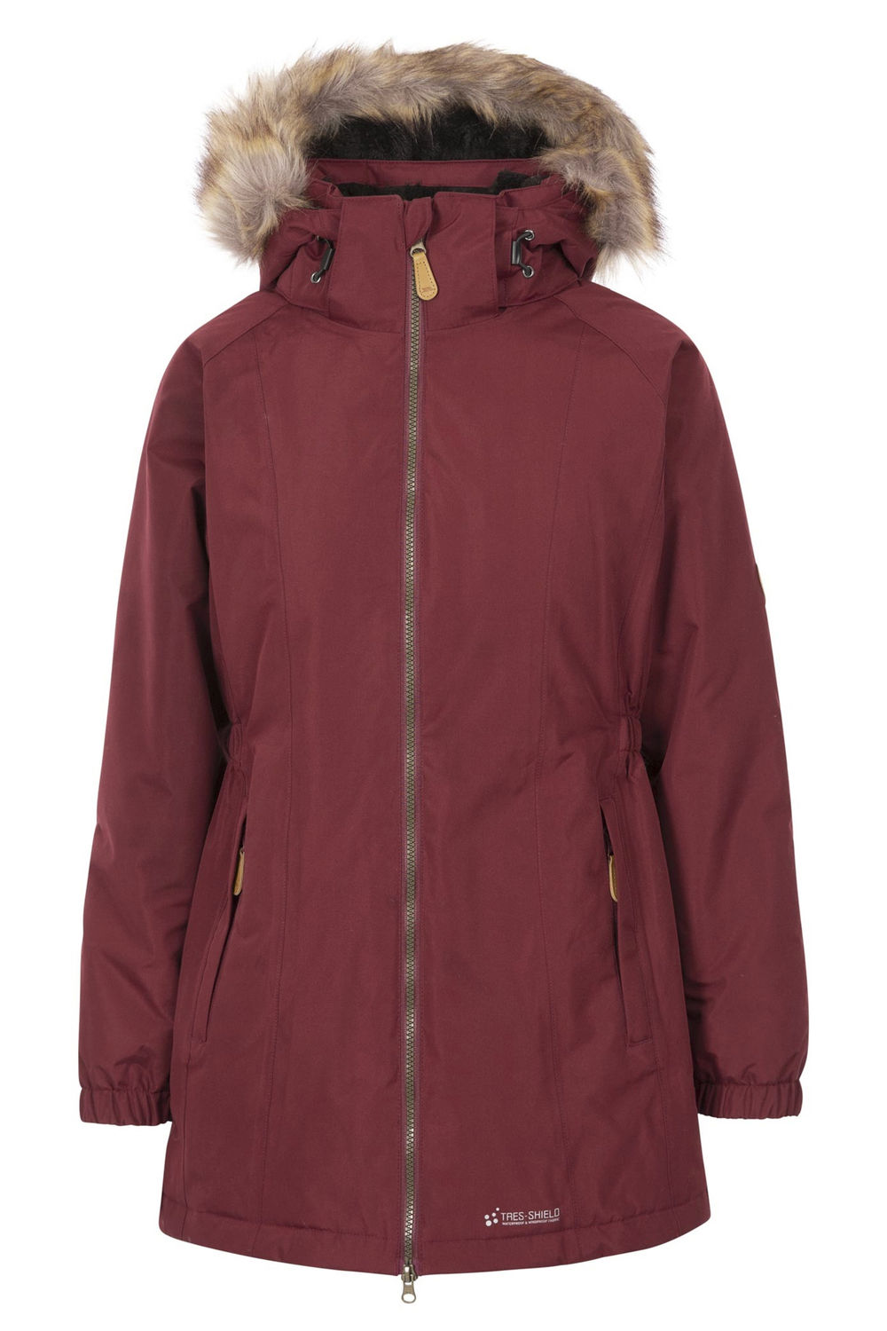 Wine Celebrity Insulated Longline Parka Jacket, Image 1 of 4
