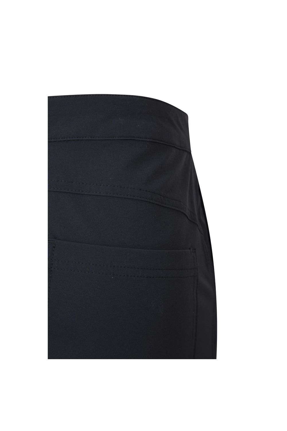 Black Short Kesugi Stretch Slim Hiking Trousers, Image 4 of 6