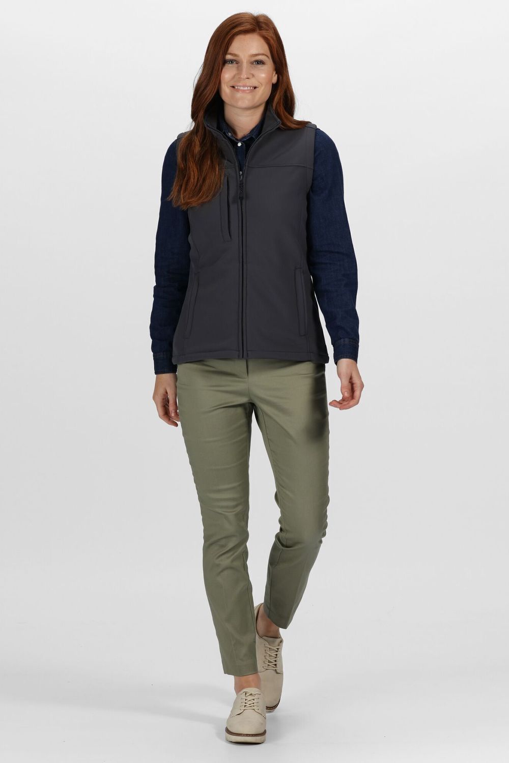 Grey Regatta Grey Flux Soft Shell Bodywarmer, Image 4 of 5