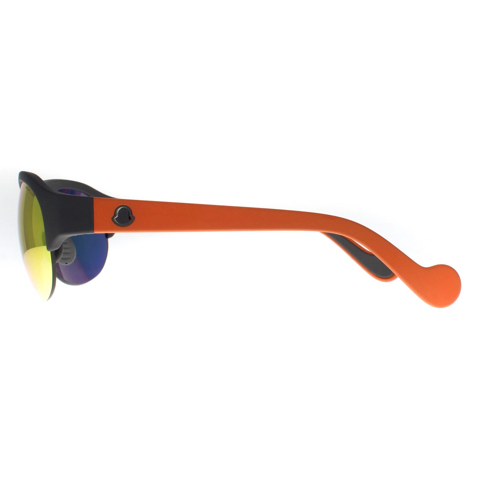 Black Semi Rimless Black Orange Mirror ML0050, Image 3 of 4
