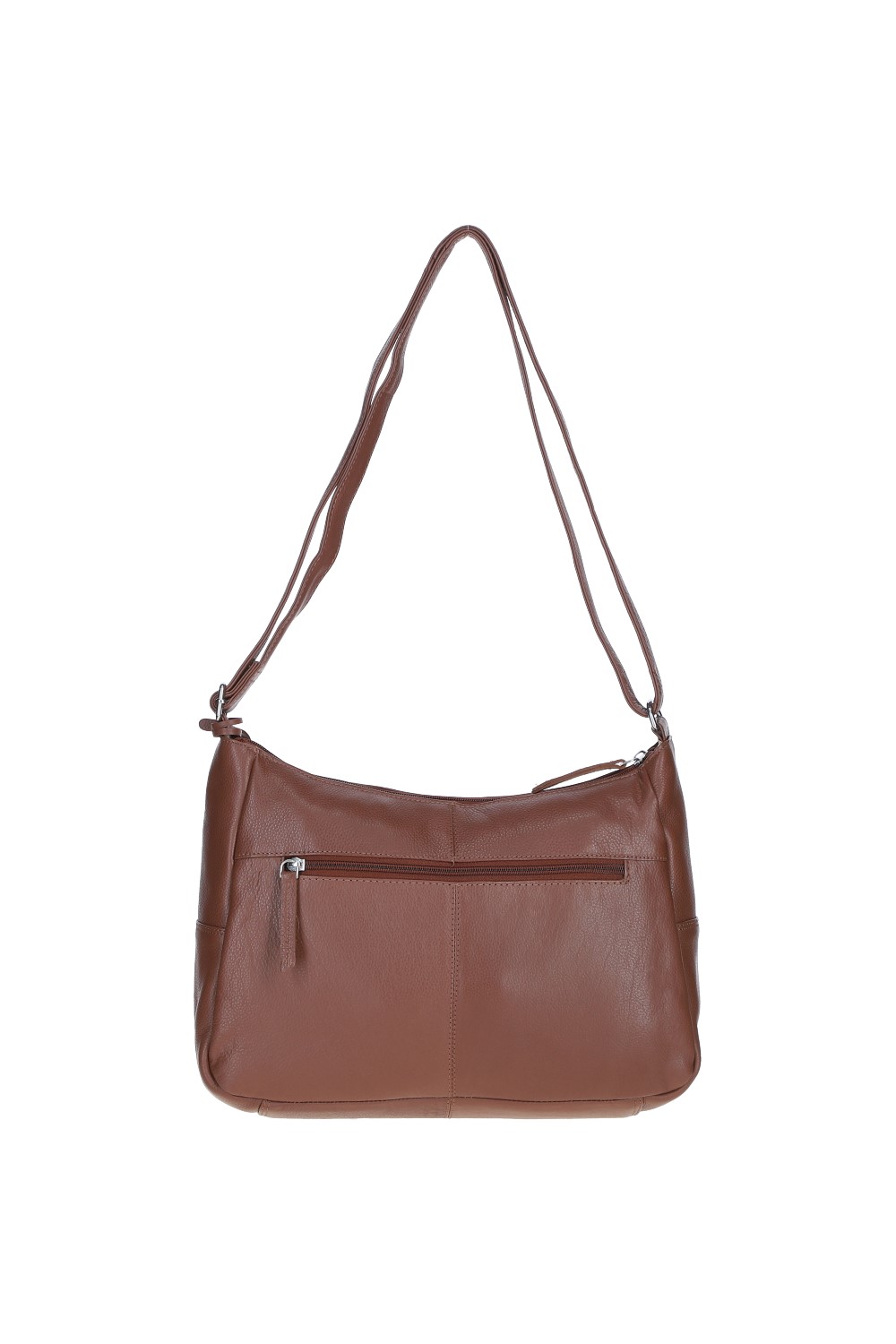 Brown 'Meath' Real Leather Shoulder Bag, Image 4 of 5
