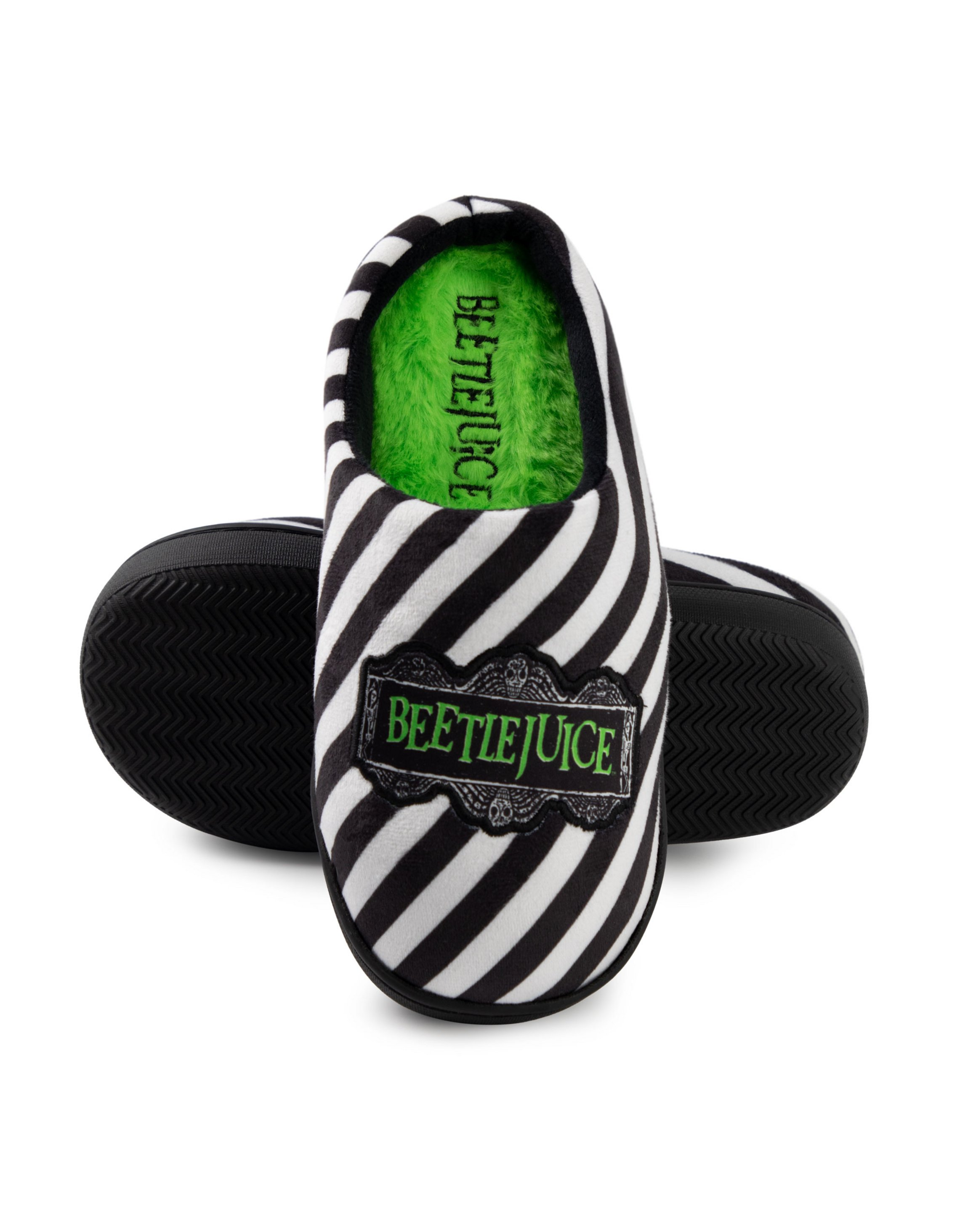 Black Beetlejuice Logo UK Slippers, Image 2 of 6
