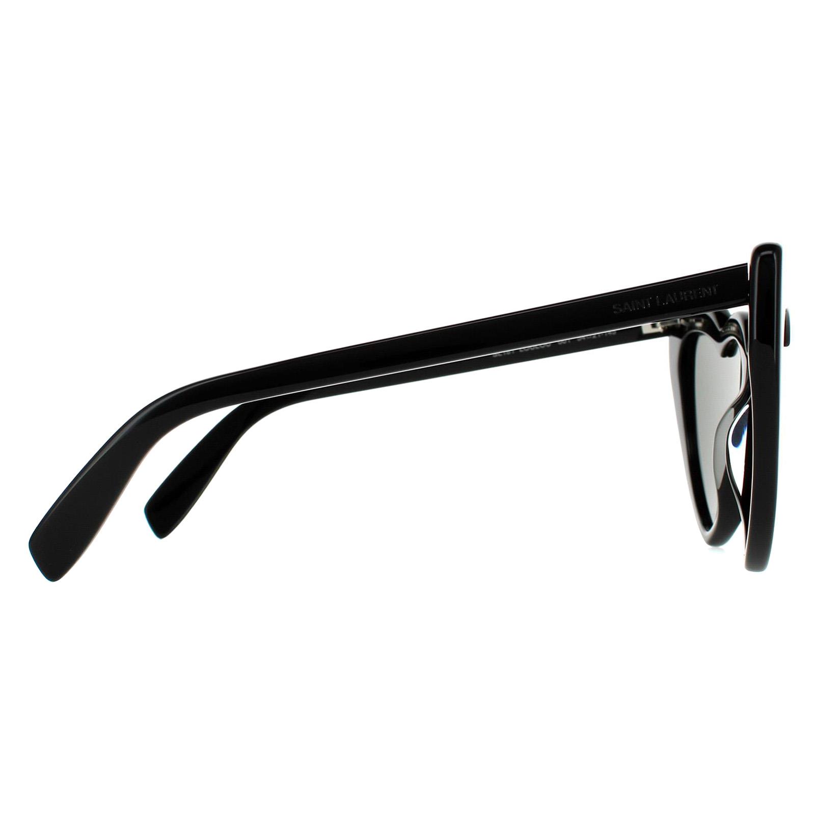 Black Saint Laurent Black Cat Eye Black Grey Sunglasses, Image 4 of 6