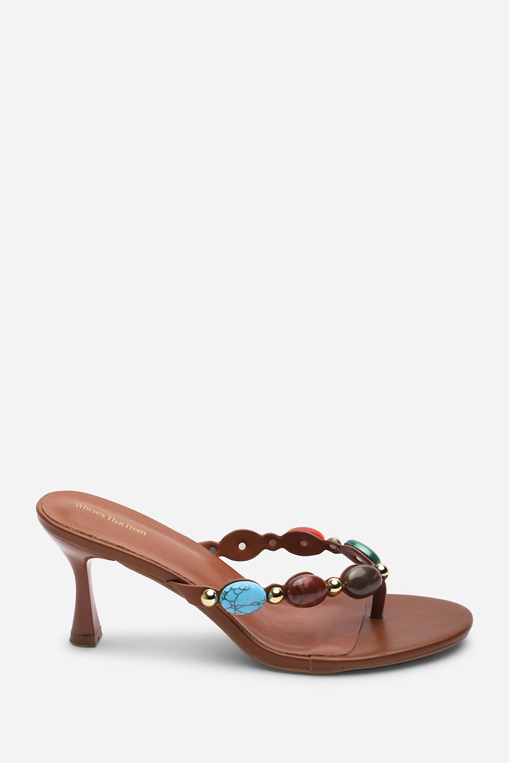 Electra Jewel Embellished Heeled Sandals, Image 2 of 6