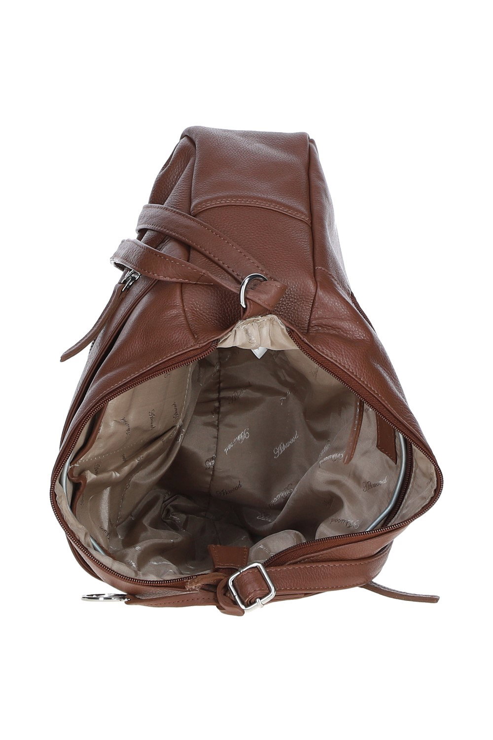 Brown 'Meath' Real Leather Shoulder Bag, Image 5 of 5