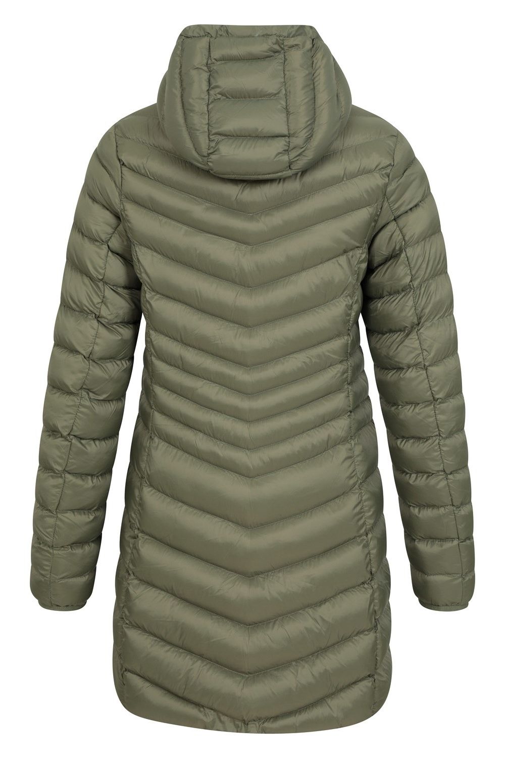 Khaki Florence Long Padded Jacket, Image 2 of 6