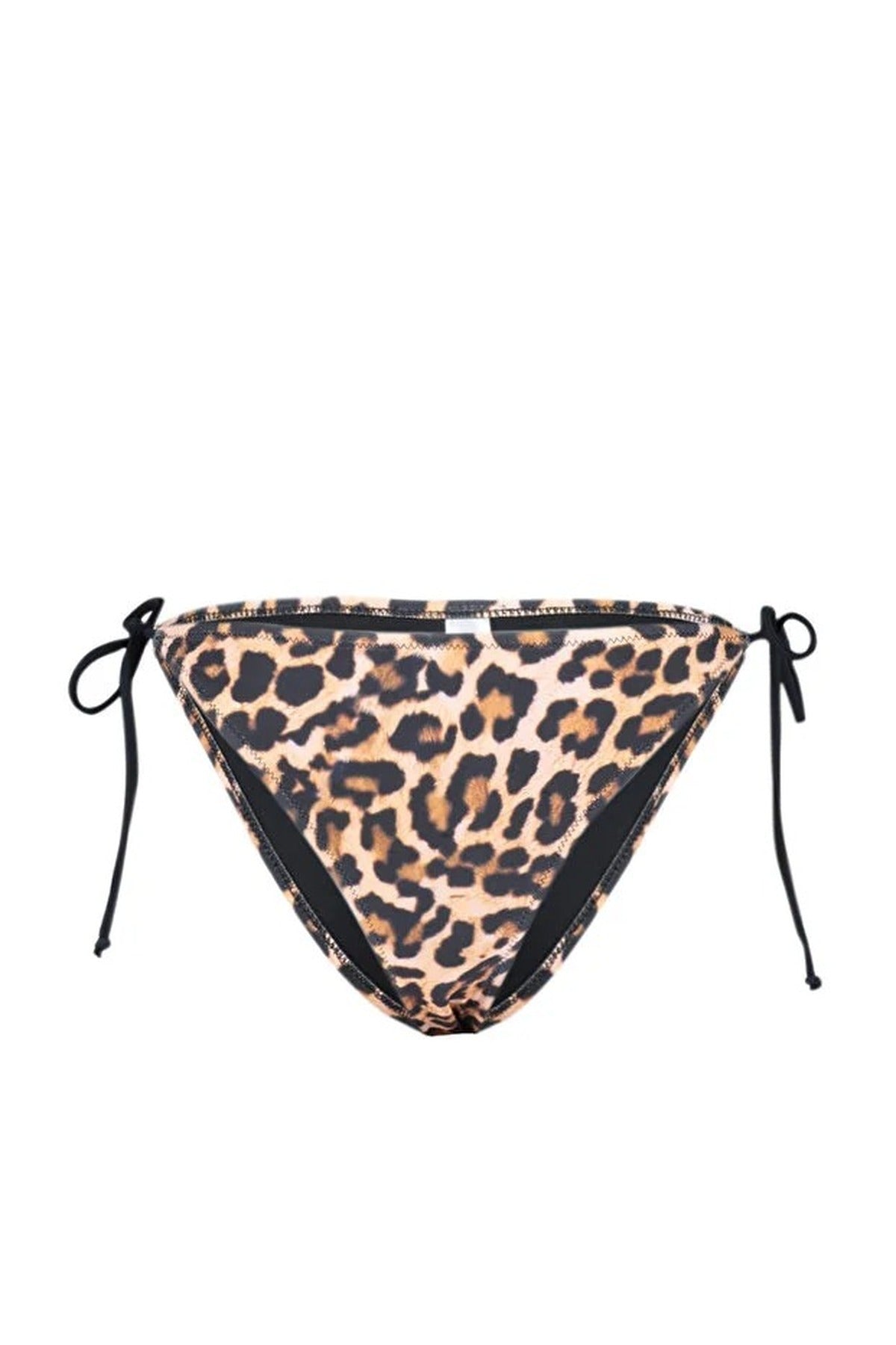 Multi Leopard Print Tie Side Regular Waist Bikini Bottom with Adjustable Fit, Image 3 of 5