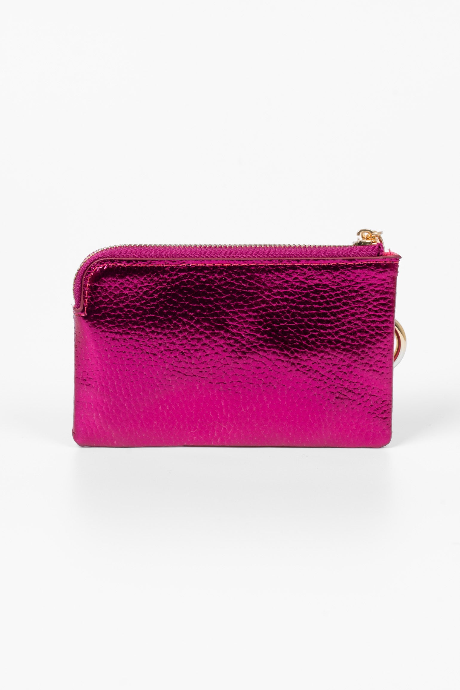 Pink Metallic Faux Leather Small Coin Purse, Image 2 of 2